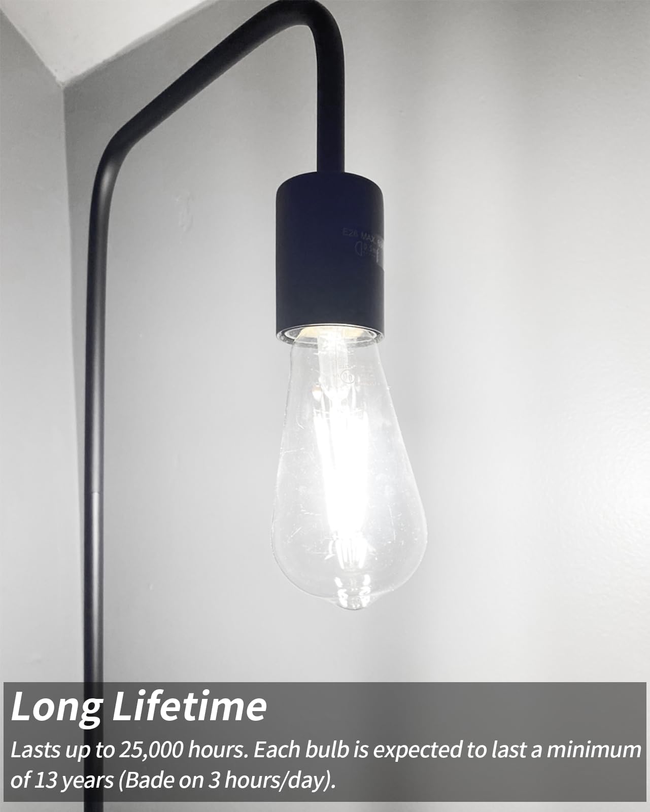 Cylyt E26 Led Bulb 60 Watt Equivalent, Non-Dimmable Vintage Edison Light Bulbs 7W, Ul Listed Decorative Filament Lightbulbs Dayl