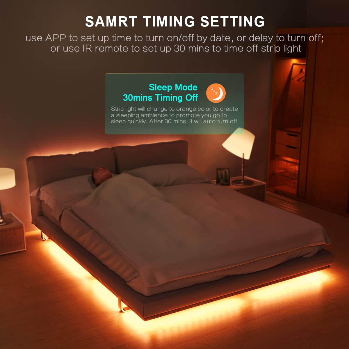 6 Pcs Wifi Rgbcw Under Cabinet Lights Kit,Work With Alexa,Google Assistant,App And Ir Remote,Music Sync Color Changing Led Light