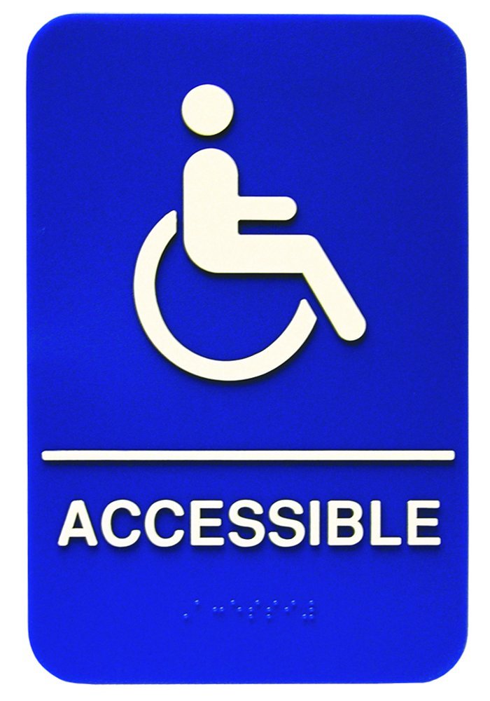 Ada Compliant Braille Accessible Sign