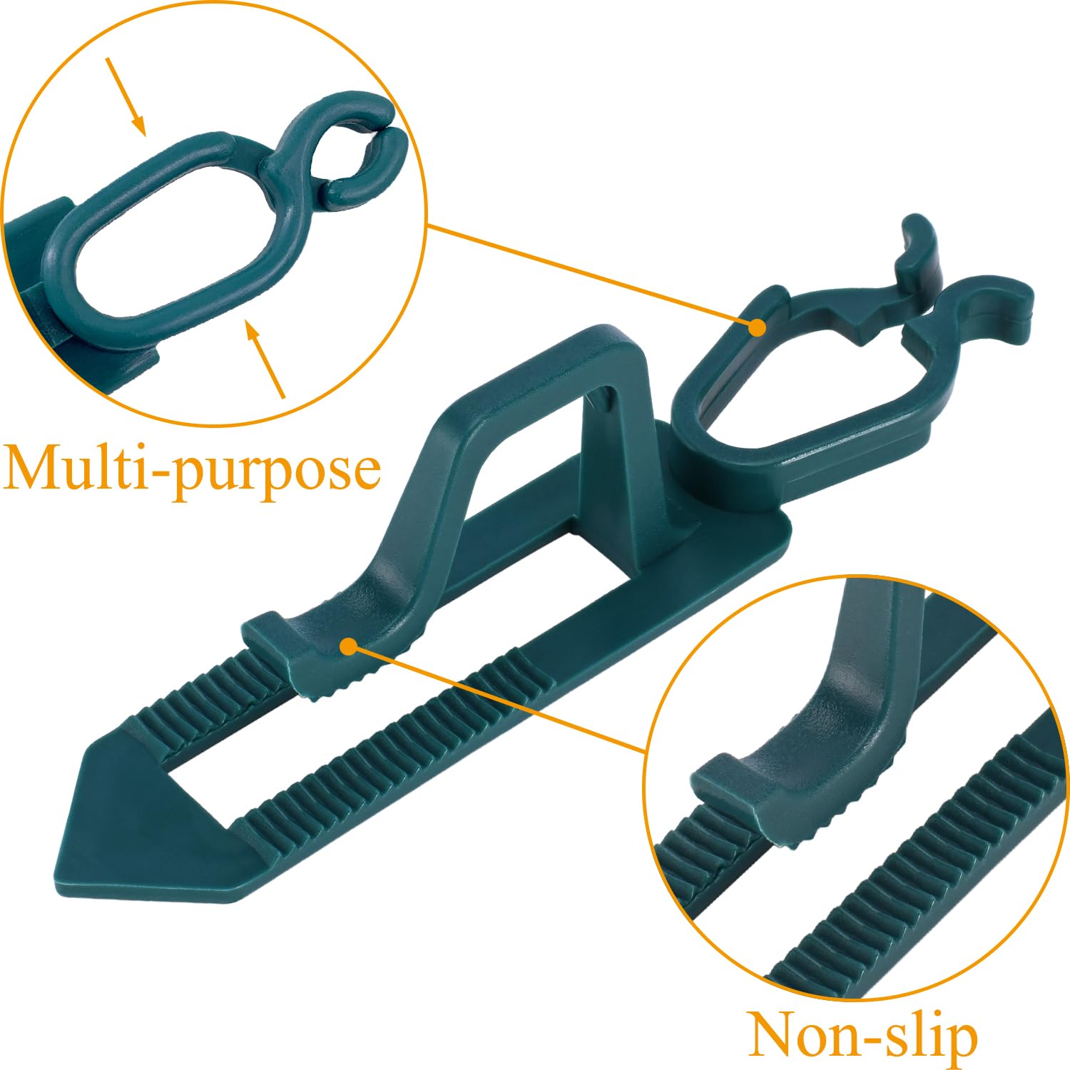 Ourtroness Christmas Light Clip - 100 Packs Green Clay Tile Roof Clips for C7, C9, Mini & Icicle Lights