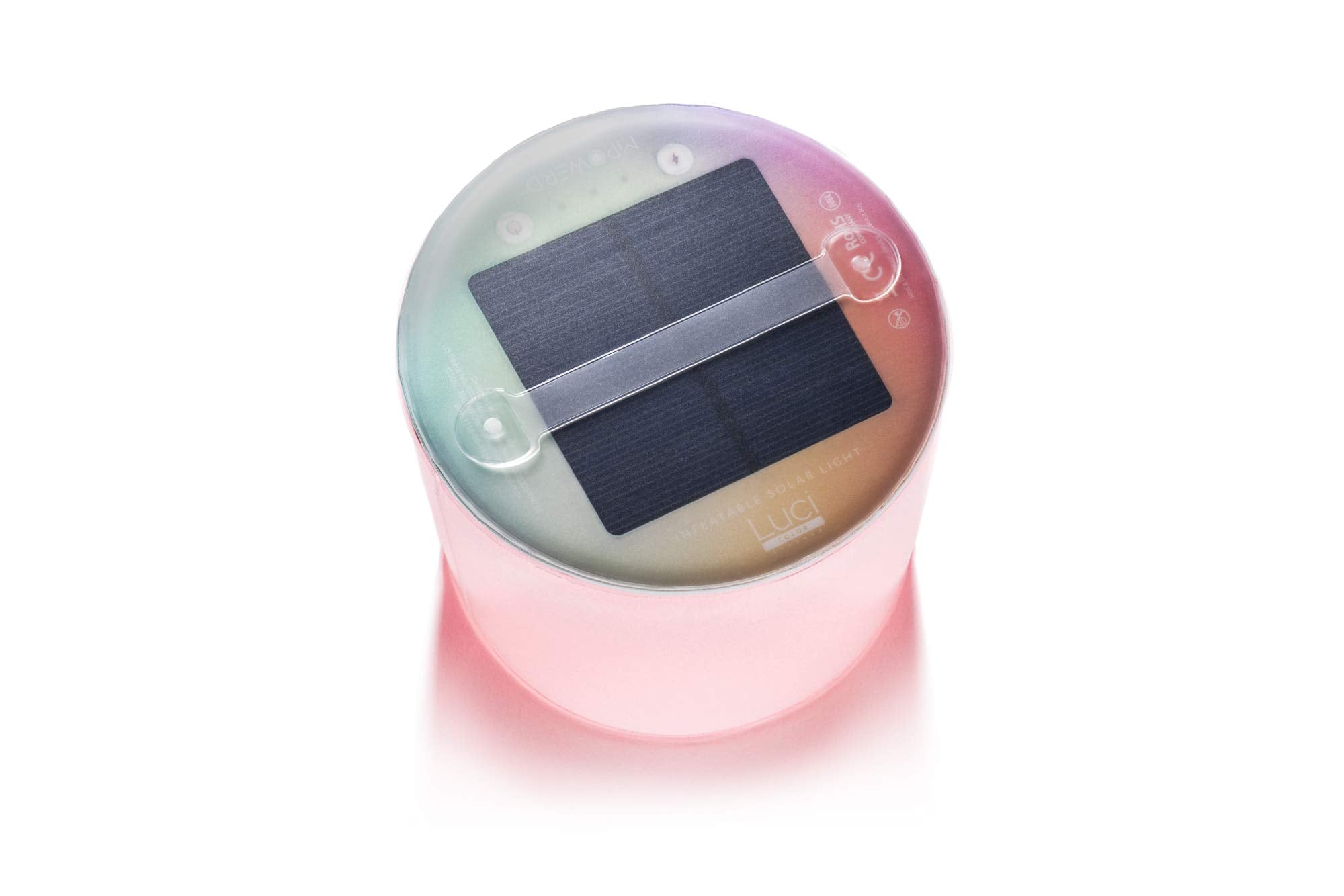 MPOWERD Luci Color Essence Solar Lantern, 8 Pastel Colors, 15 Lumens, 5in D x 4.25in H, Matte Finish, Rechargeable, Waterproof