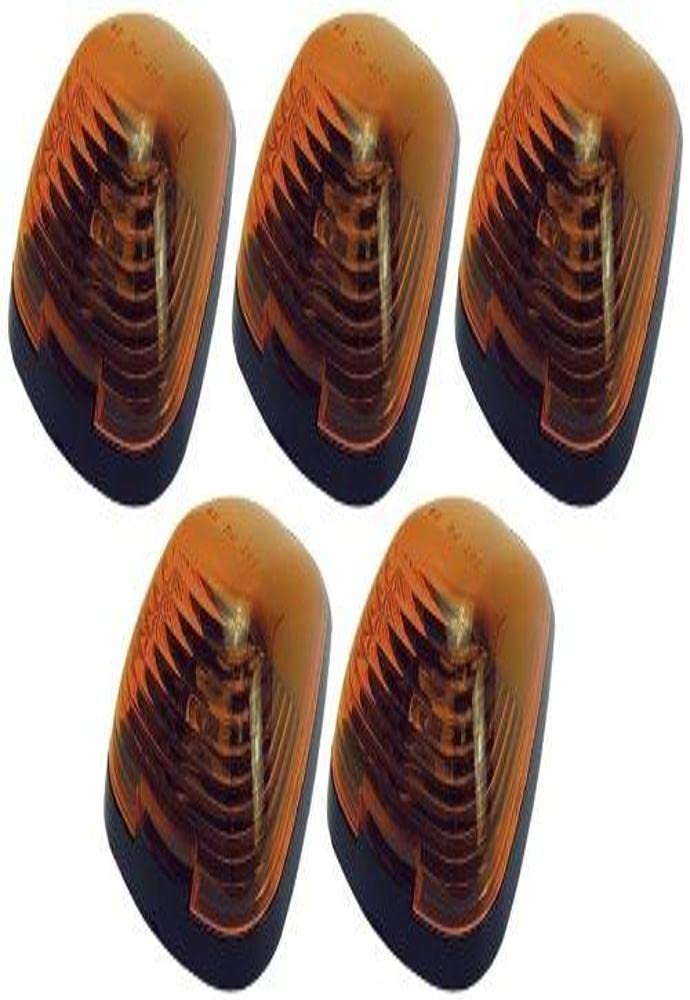 Pacer Performance 20-235 Hi-Five Amber Ford Style Cab Roof Light Kit, (Pack Of 5)