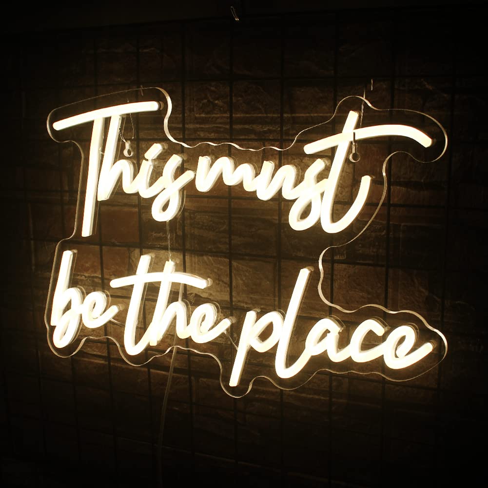 JURONGYILU Neon Sign Warm White LED Wall Decor for Bedroom, Salon, Man Cave, malt-inspired Home Bar, Wedding, Birthday Party