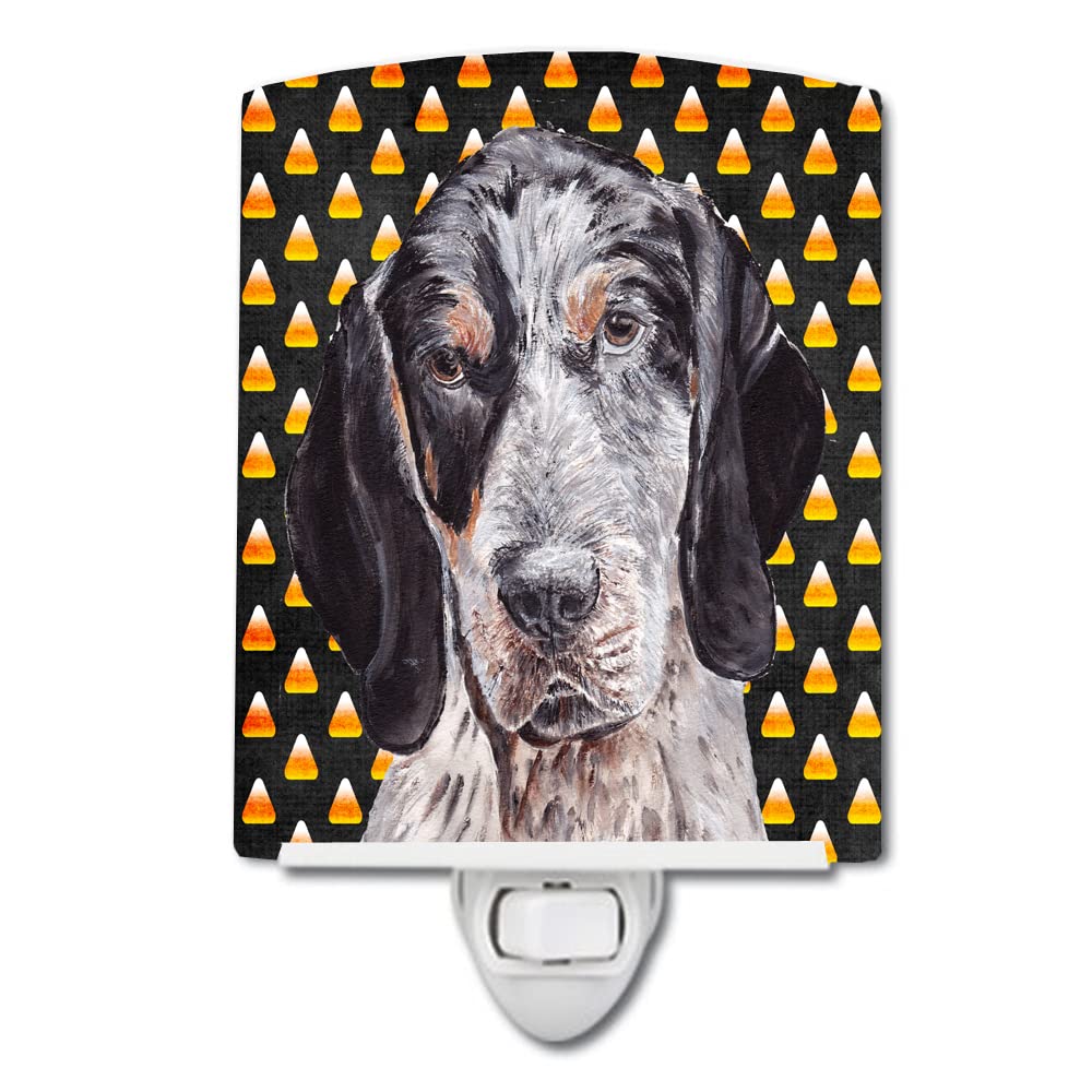 Carolines Treasures Ceramic Night Light, Blue Tick Coonhound, 6x4x3in, Model SC9649CNL, UL-Certified, Multicolor