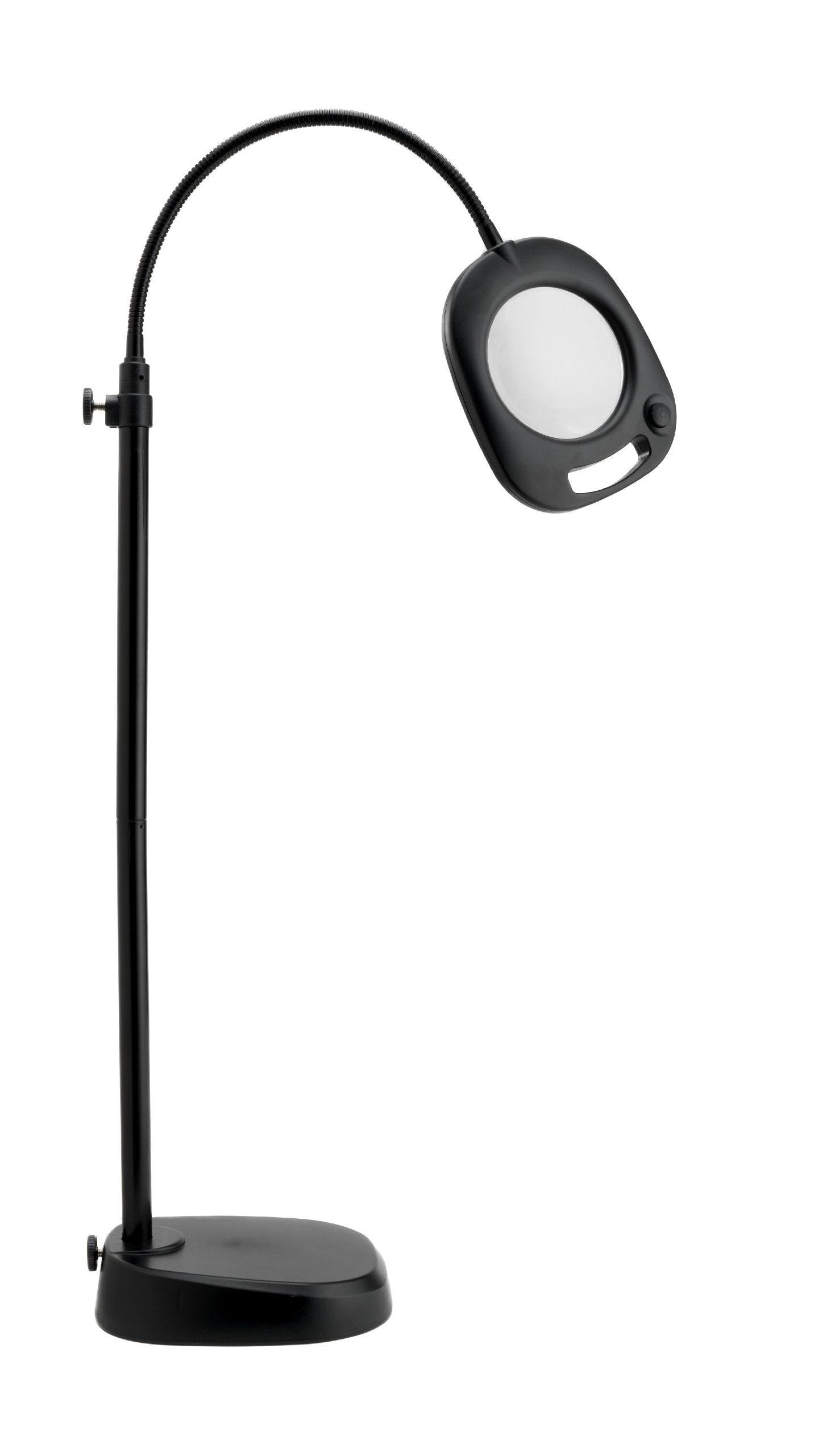 Daylight Company UN1081 Magnifier Lamp, Black - Plastic, Adjustable Brightness, Ideal for Crafts and Reading