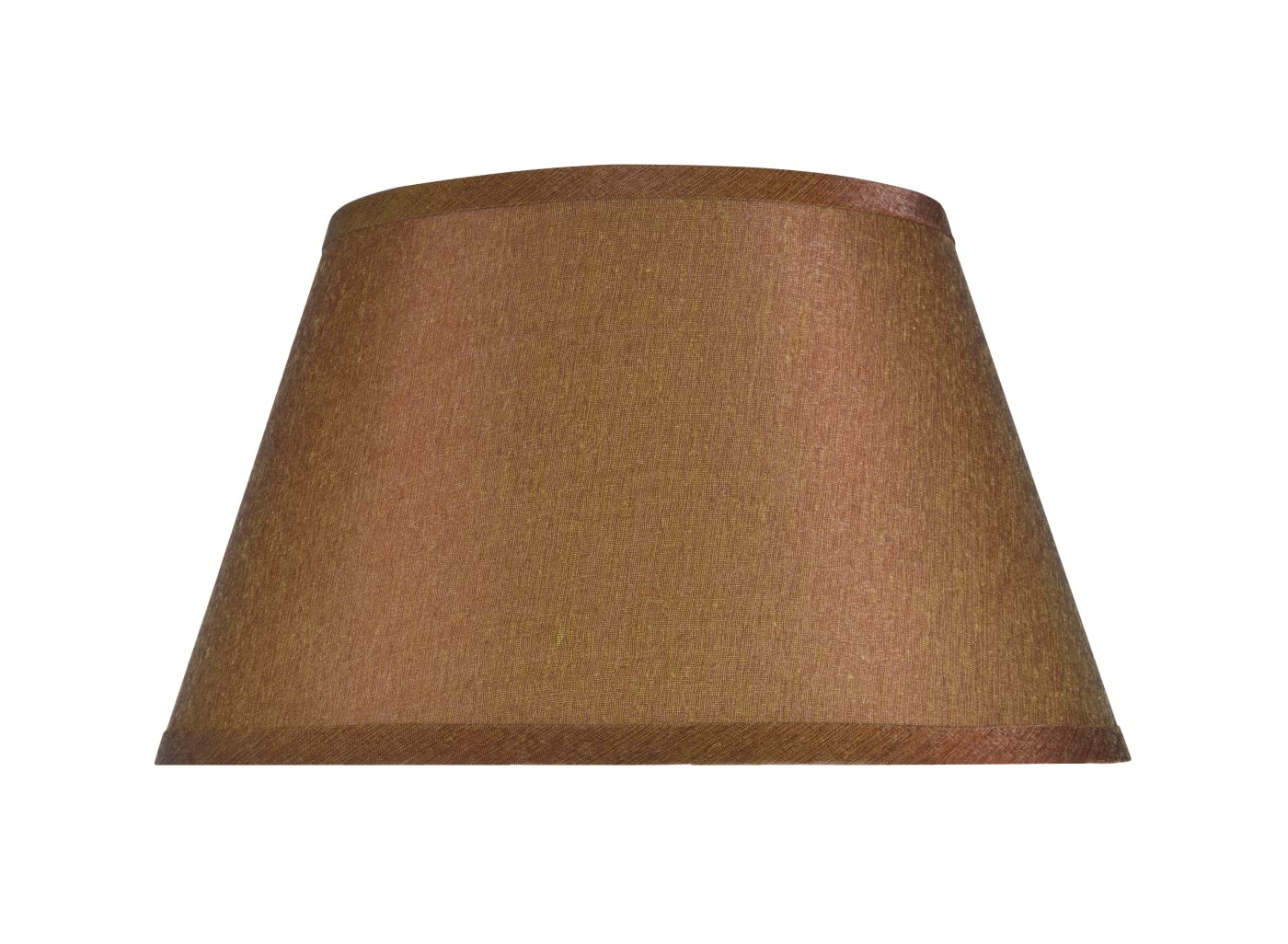 Aspen Creative 32211A Transitional Hardback Empire Shape Spider Construction Lamp Shade in Brown, 12 1/2&quot; wide (8&quot; x 12 1/2&quot; x 7 1/2&quot;)
