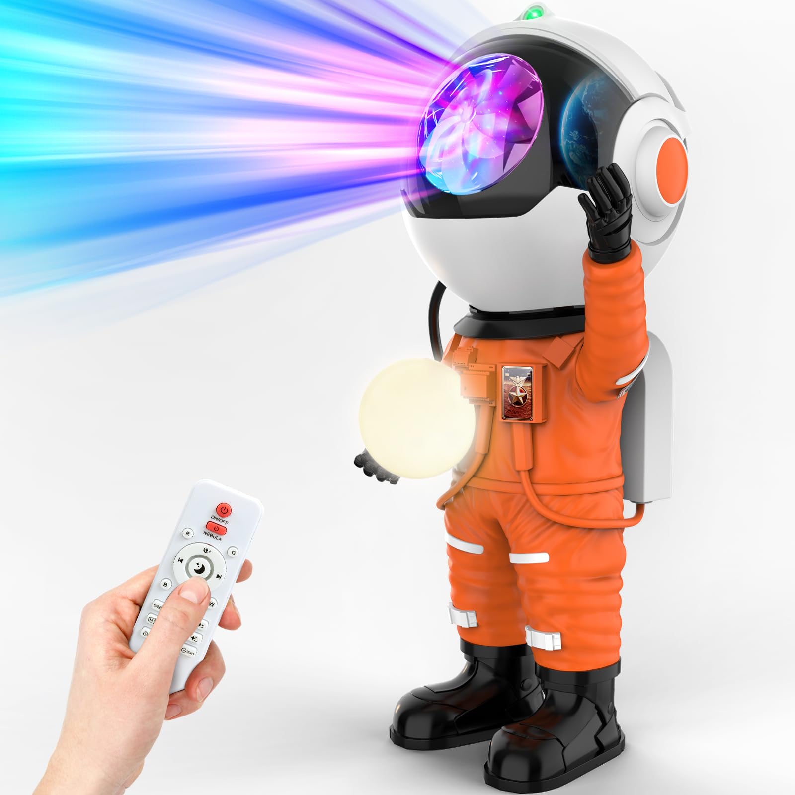 Rossetta Astronaut Galaxy Projector, Star Projector For Bedroom, Led Night Light For Kids Room With Timer And Remote, Room Decor