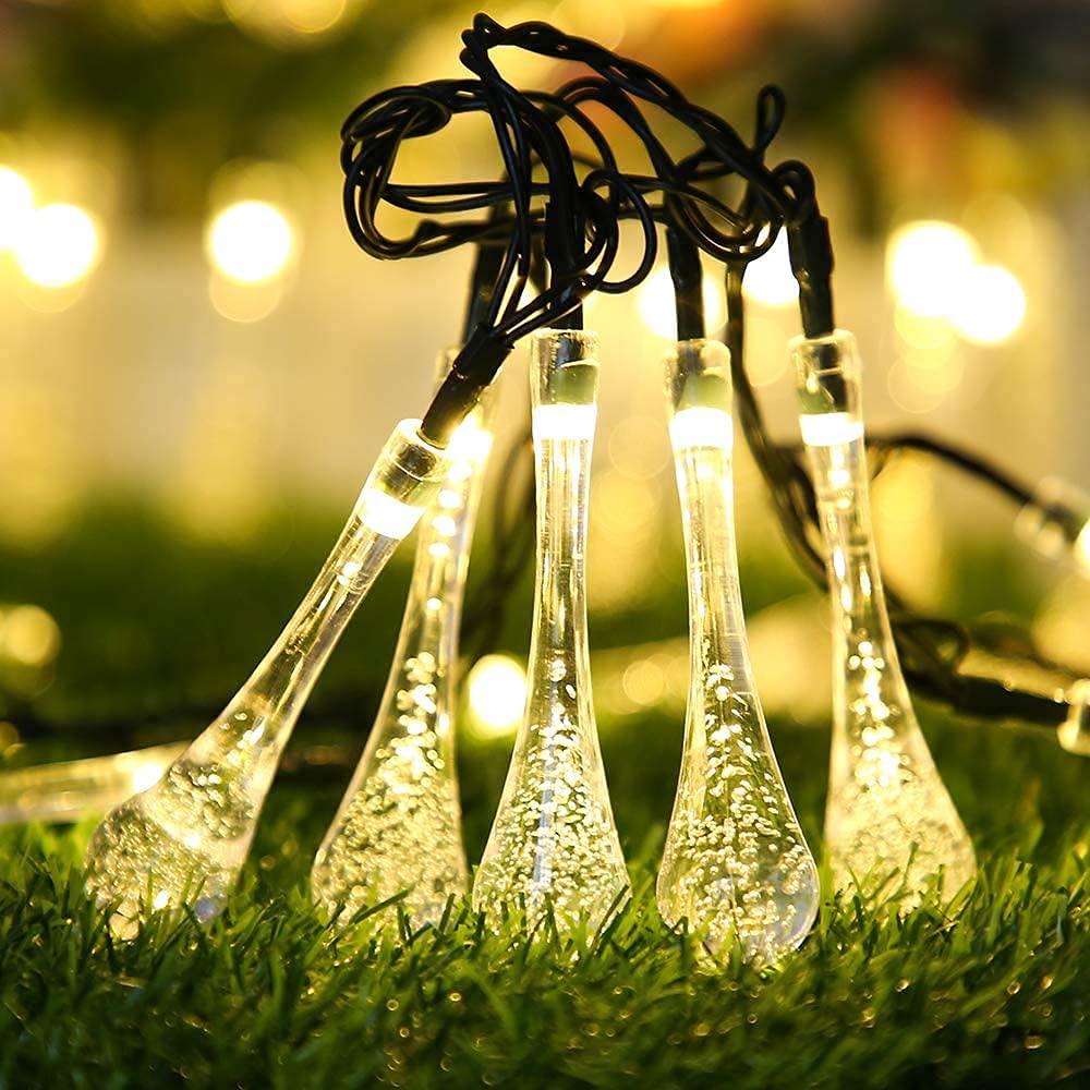 One94Store Fairy Water Drop String Ball Light 14 LED Outdoor Lights Waterproof Crystal Decoration Lighting for Diwali,Home, Gard