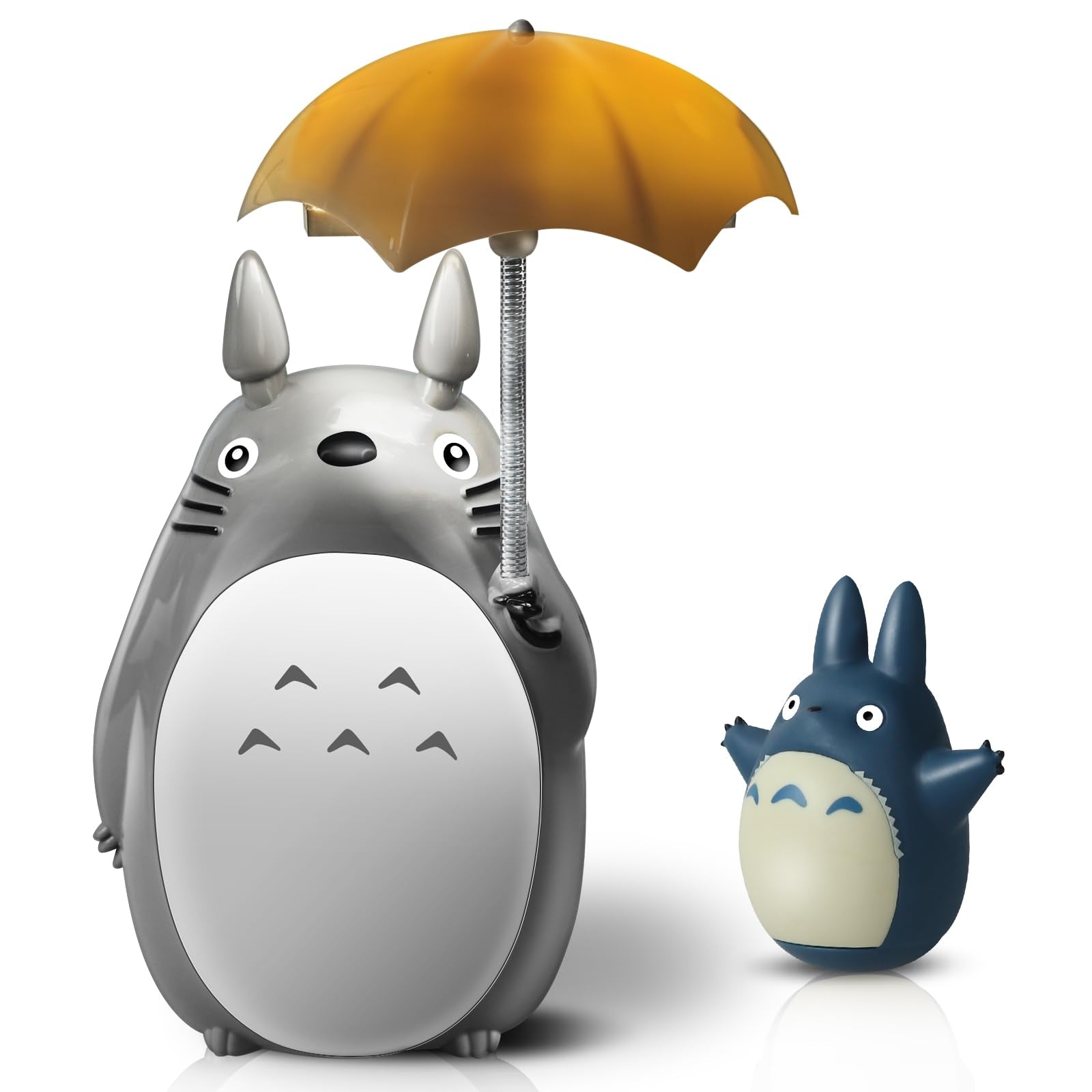 BATVOX Totoro Umbrella LED Night Light Lamp USB Charge - White Belly, Model BT-1014, Bonus Totoro Tumbler for Kids
