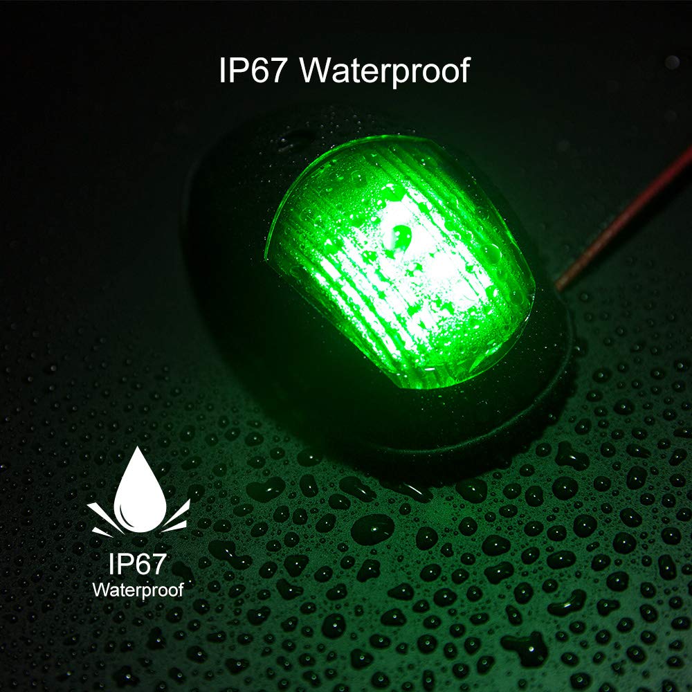 Sebnux Boat Navigation Light, LED Bow Light for Pontoon & Small Boats, Model ACK007, Black