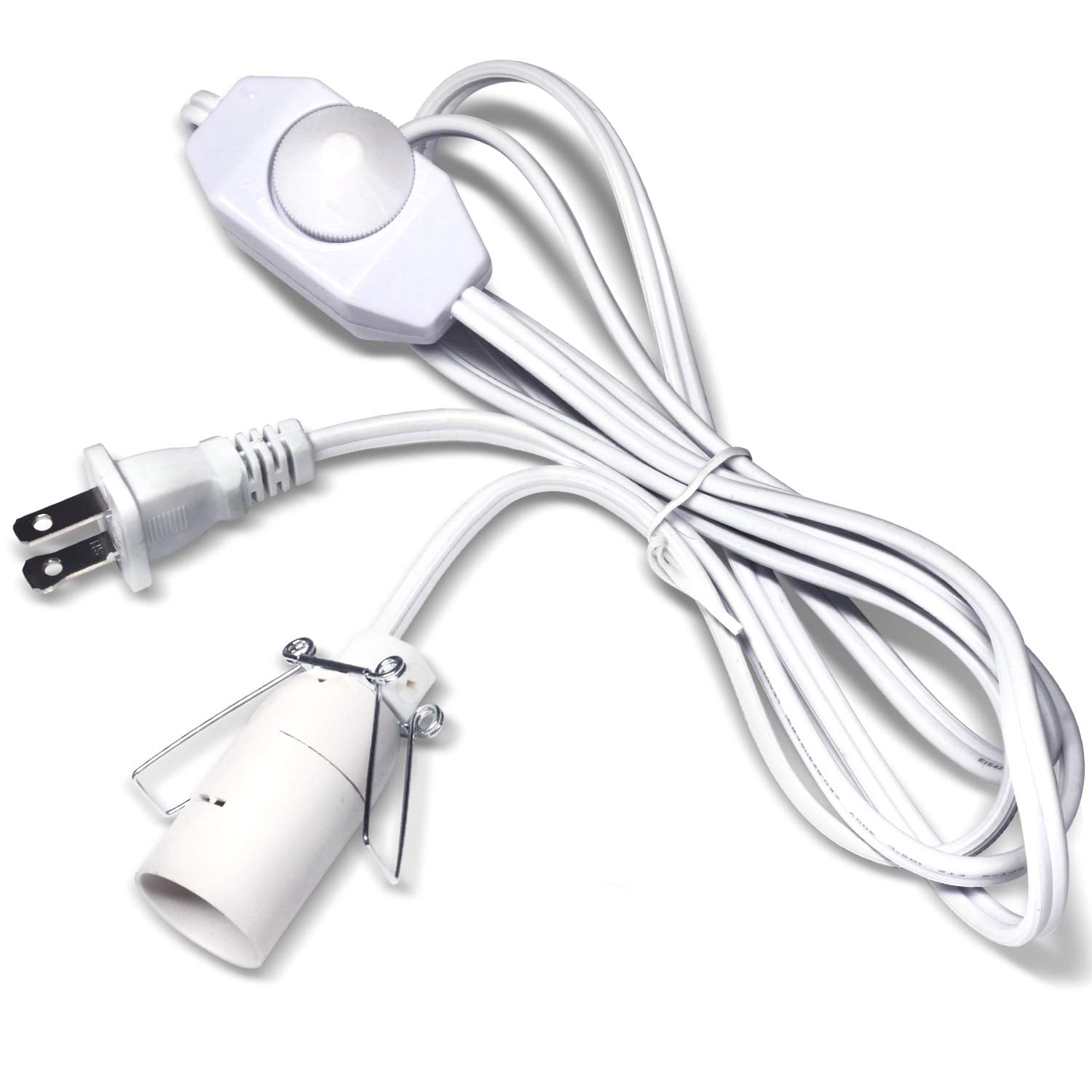 Salt Lamp Cord with Dimmer Control, Betus [Original Replacement] Power Cord with Dim Switch & Clip for All Himalayan Crystal Sal