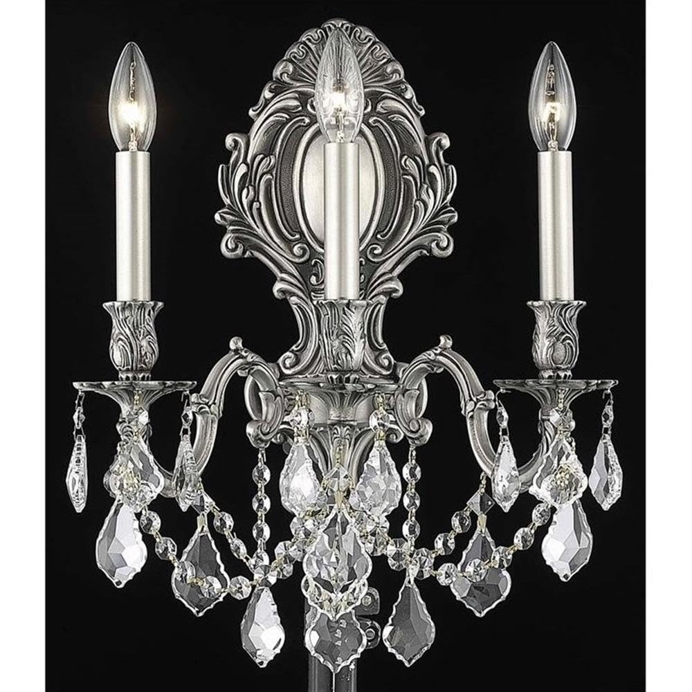 Elegant Lighting Royal Cut Crystal Chandelier 14in Silver Model 9603W14PW/RC