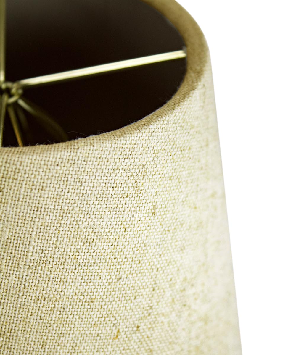 5X8X7 Empire Sand Linen Edison Clip Lampshade - Perfect For Small Table Lamps, Desk Lamps, And Accent Lights -Small, Tan