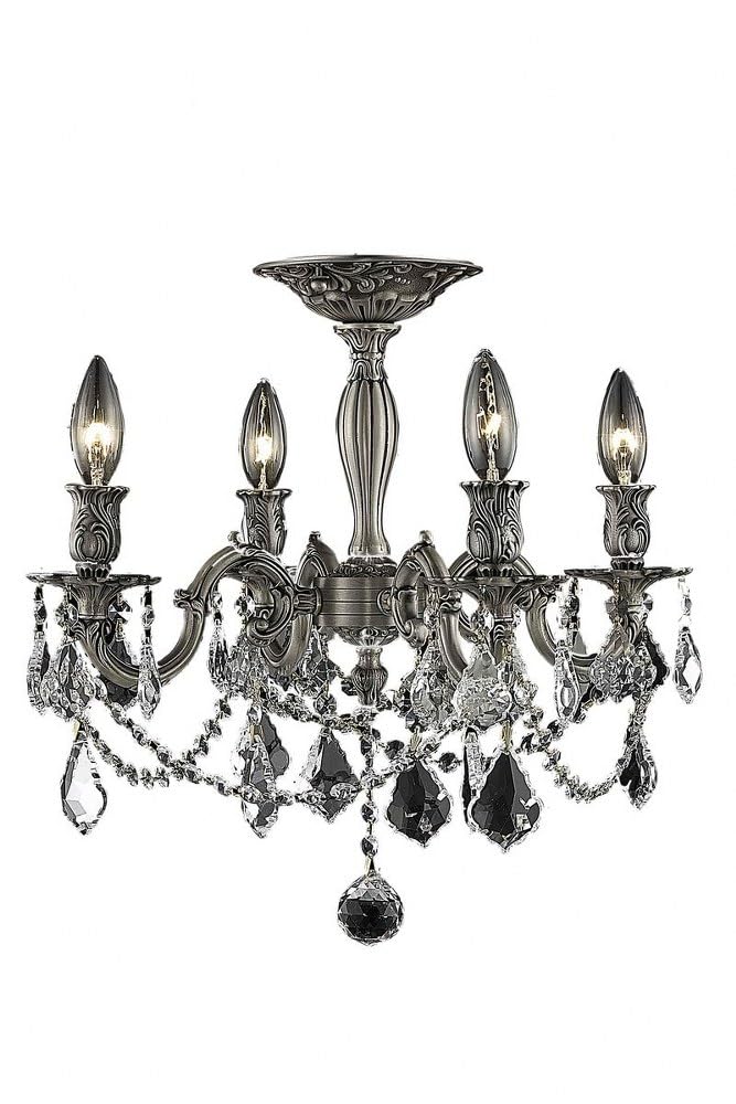 Elegant Lighting Royal Cut Crystal Chandelier 17in Silver Model 9204F17PW/RC