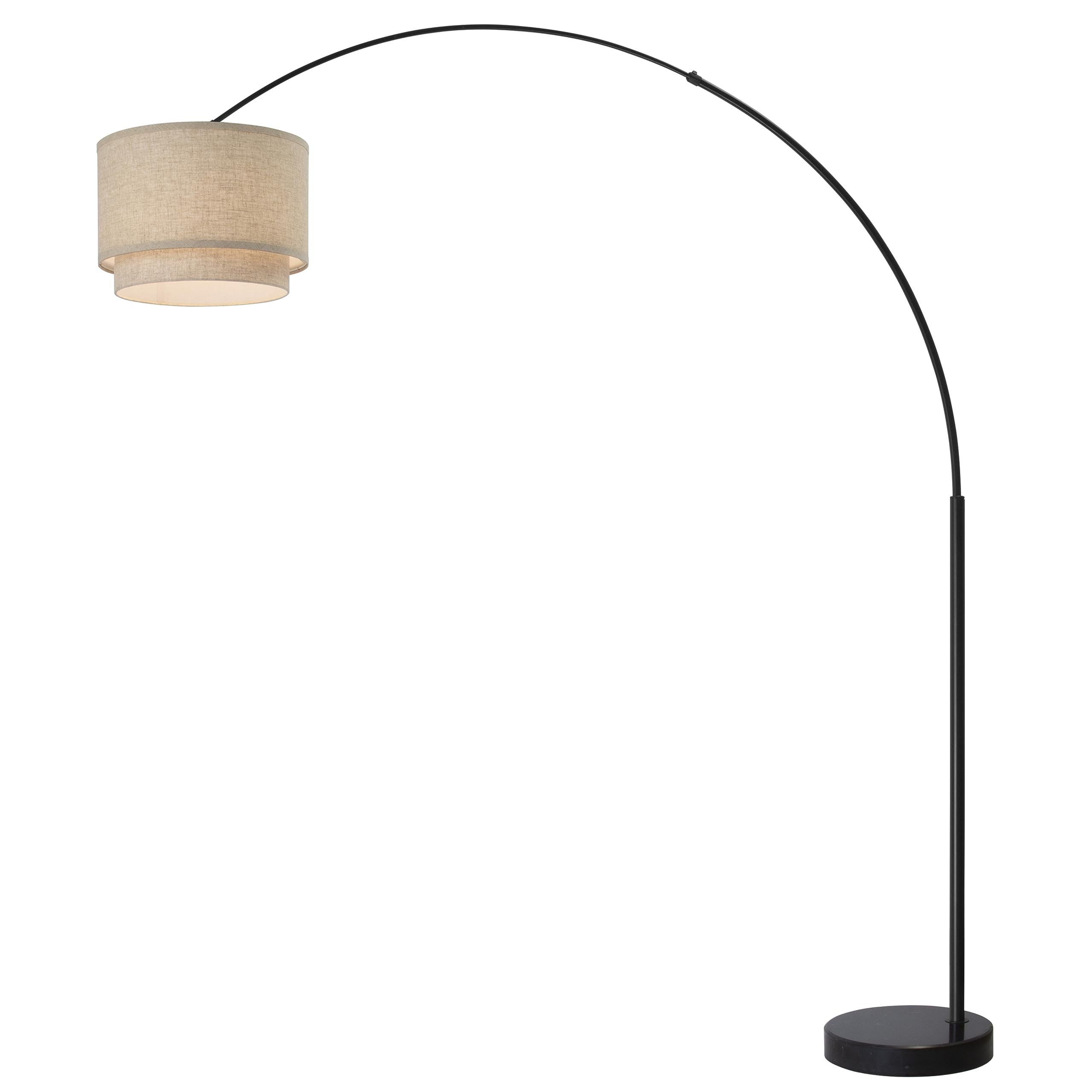 Major-Q Arc Floor Lamp Modern 81'' Tall Standing Lamps For Living Room - Stand Up Arching Lamp (6938Ds-Beige)