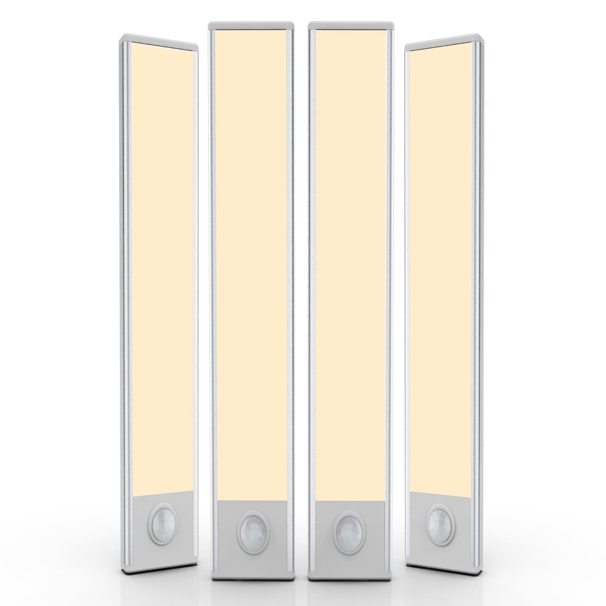 14 Inch 4 Packunder Cabinet Lighting, 58 Led Rechargeable Motion Sensor Light Indoor, Stick On Magnetic Closet Lights Battery Op
