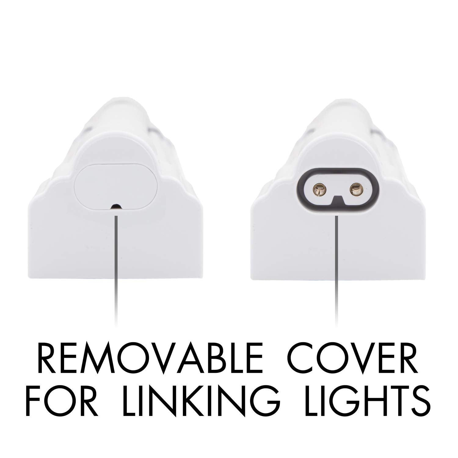 Maxxima 12 In. Linkable Led Under Cabinet Light, 600 Lumens, Warm White 3000K, White, On/Off Switch, Plug In