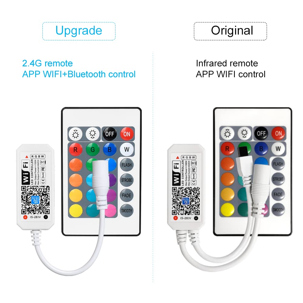 Sumaote Rgbw Led Smart Controller For Android/Ios, Works With Alexa & Google Home