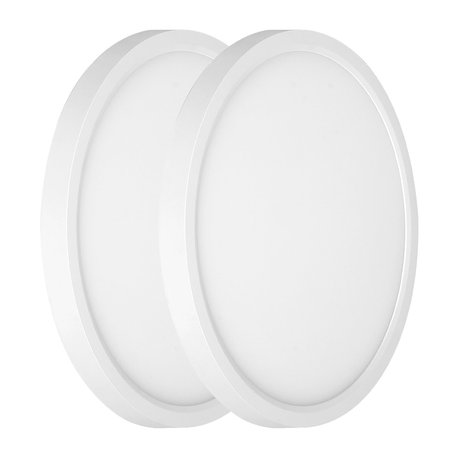 Wembanma Led Light Fixtures Ceiling Mount - 9 Inch 18W, 2000Lm Led Round Flat Panel Light, 2700K/3000K/3500K/4000K/5000K Selecta