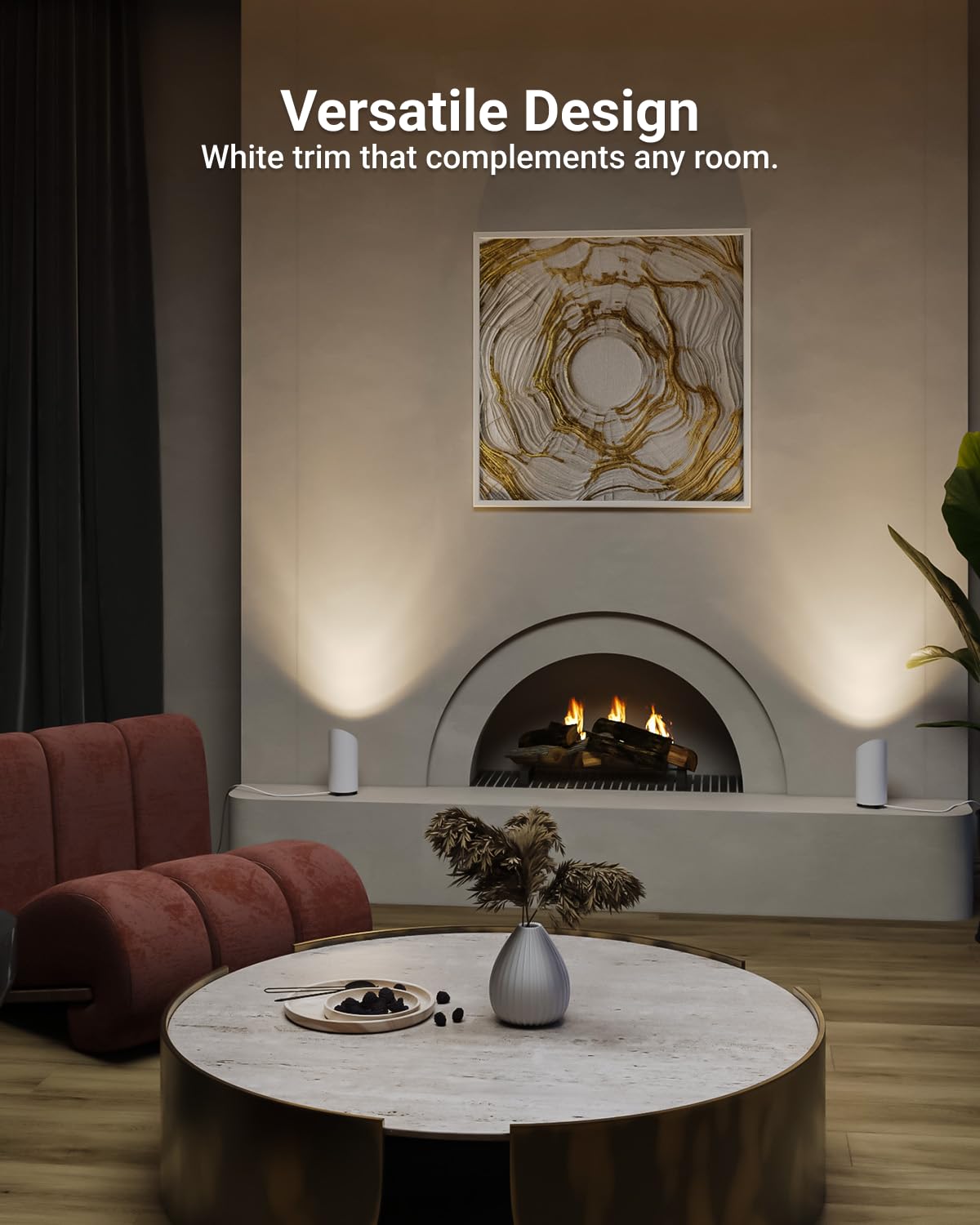 Sunco Uplighting Indoor LED Floor Can Light - 7W, 450 LM, 3000K Warm White, Non-Dimmable, 2 Pack, Aluminum, White