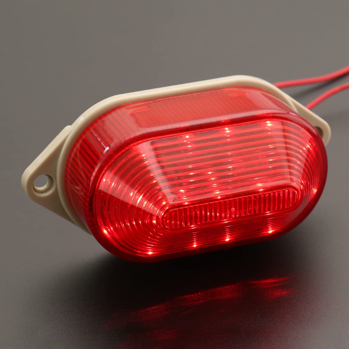 Baomain Industrial Signal Strobe Light LED-3051, Red, AC 110V, 2W, Plastic