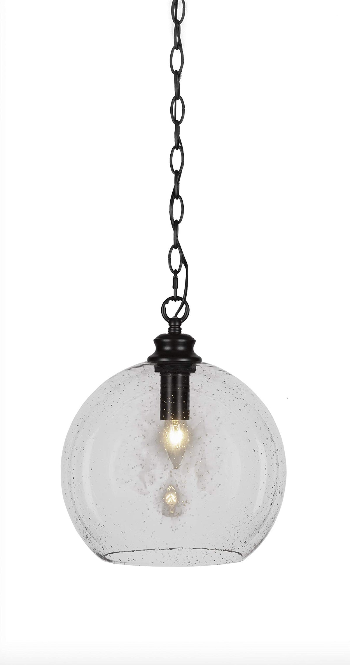 Toltec Lighting Kimbro 1 Light Pendant in Matte Black (91-MB-4370)