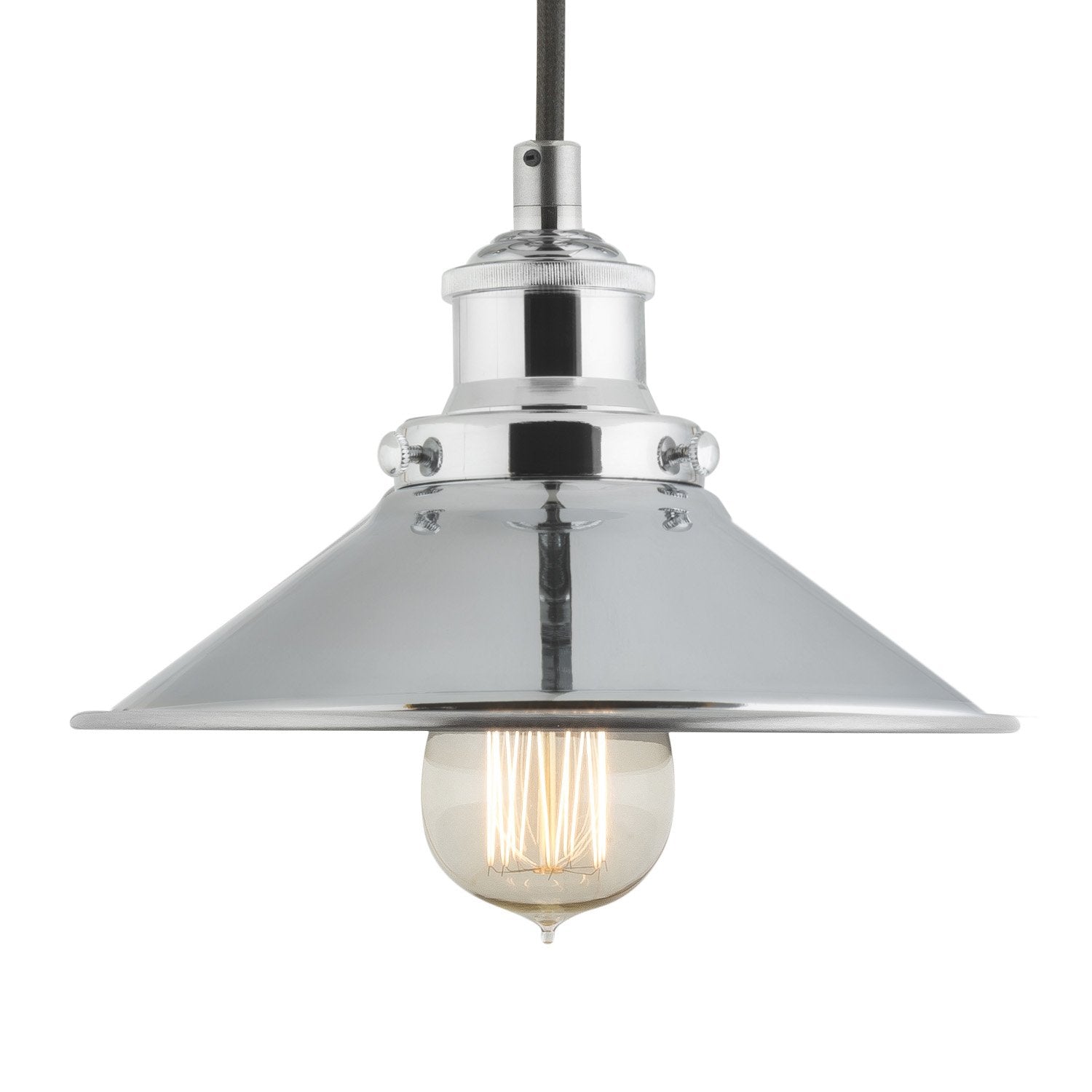 Linea di Liara Andante Pendant Light, Polished Chrome, Fixture Only, Model LL-P407-PC