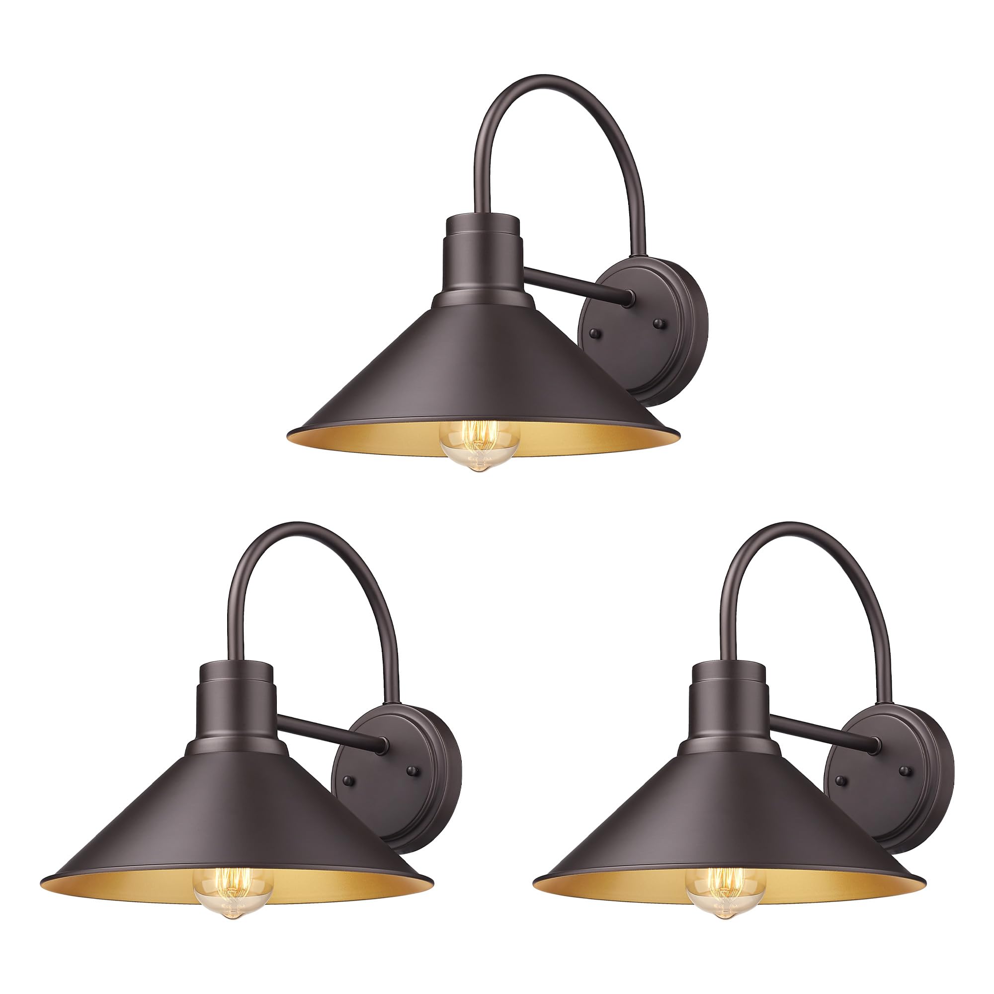 ALLGOT Exterior Barn Light, Outdoor Wall Mount Light for House, Front Porch Wall Lighting Fixture, Farmhouse Outdoor Sconce Ligh