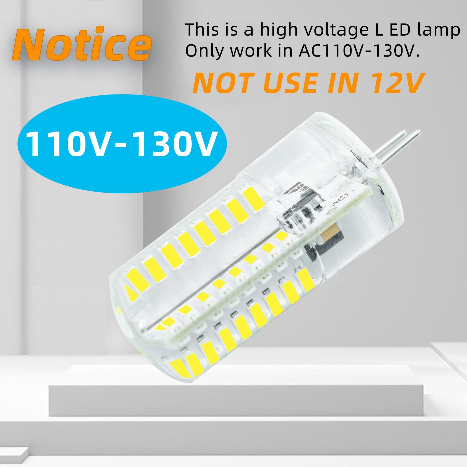 Tianzhilansky Pack 10 G4 Led Bulb Dimmable 110V 120V 2.6W 280 Lumens 64Pcs Silicone Lamp Equivalent To 20W Halogen Bulb Replacem