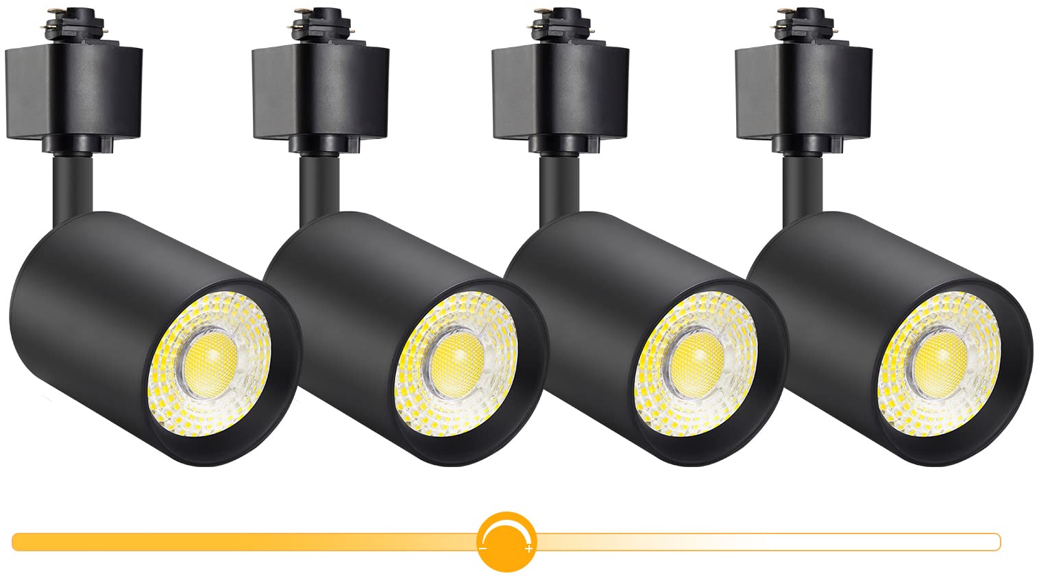 Vanoopee 10W Dimmable Led Track Lighting Heads, 3000K Warm White, 800Lm, Black,