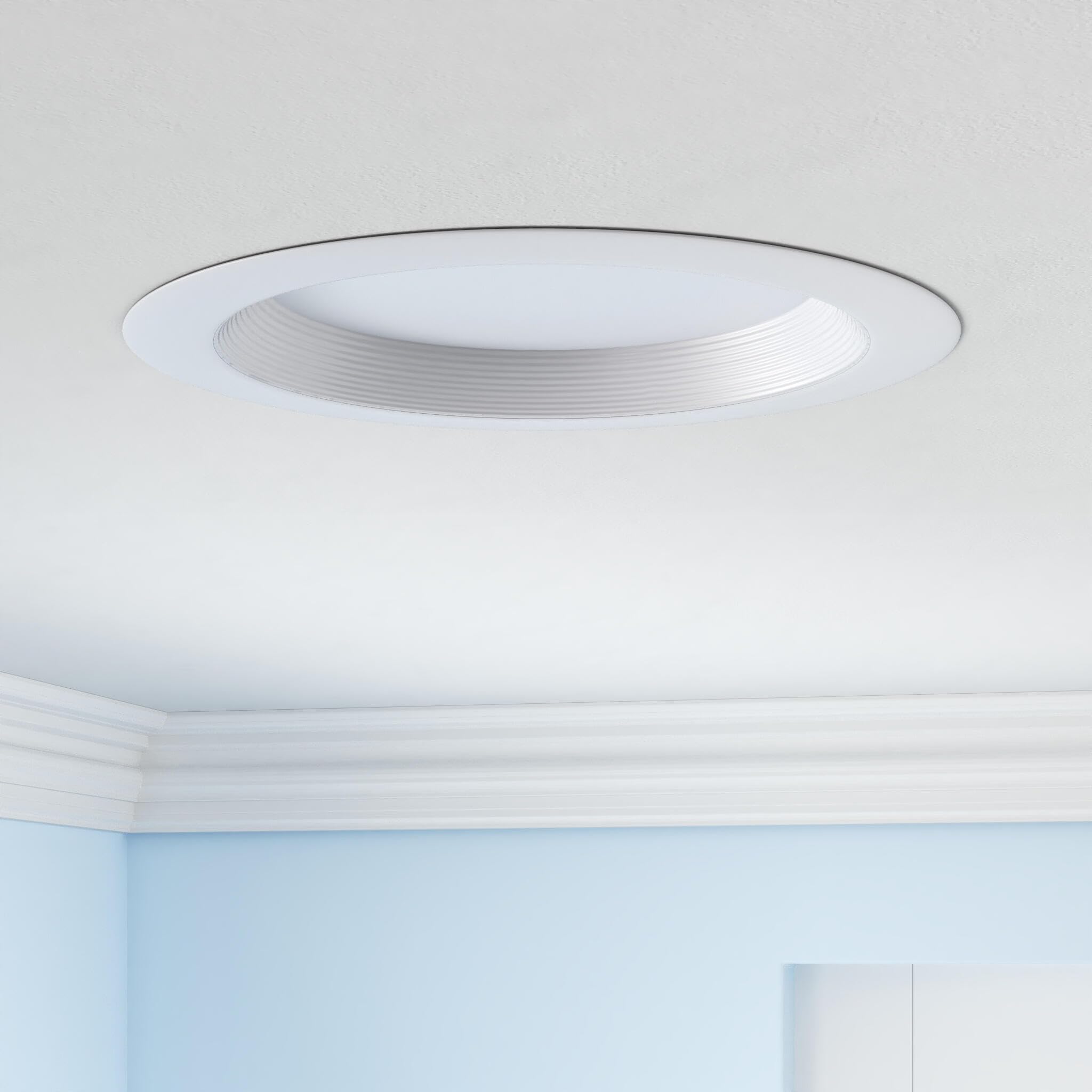 Run Bison 10 Inch Recessed Led Commercial Downlight With J-Box, Wattage Adjustable 22/29/37.5W,3 Color Selectable 3000K-5000K, 1
