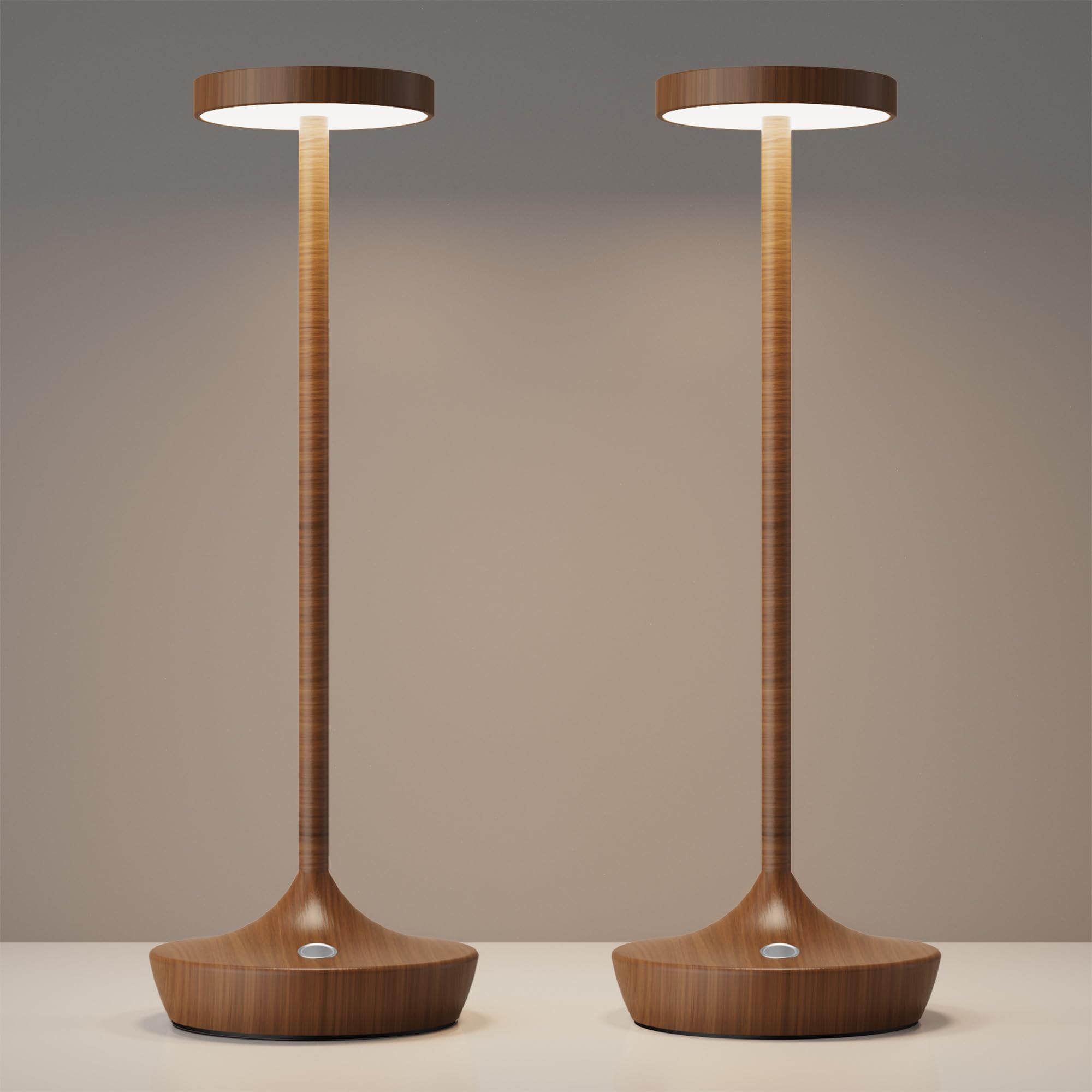 Yht Cordless Table Lamp Rechargeable,6000Mah Battery Operated Led Desk Lamp,Portable Outdoor Waterproof 3-Color Touch Dimmable T