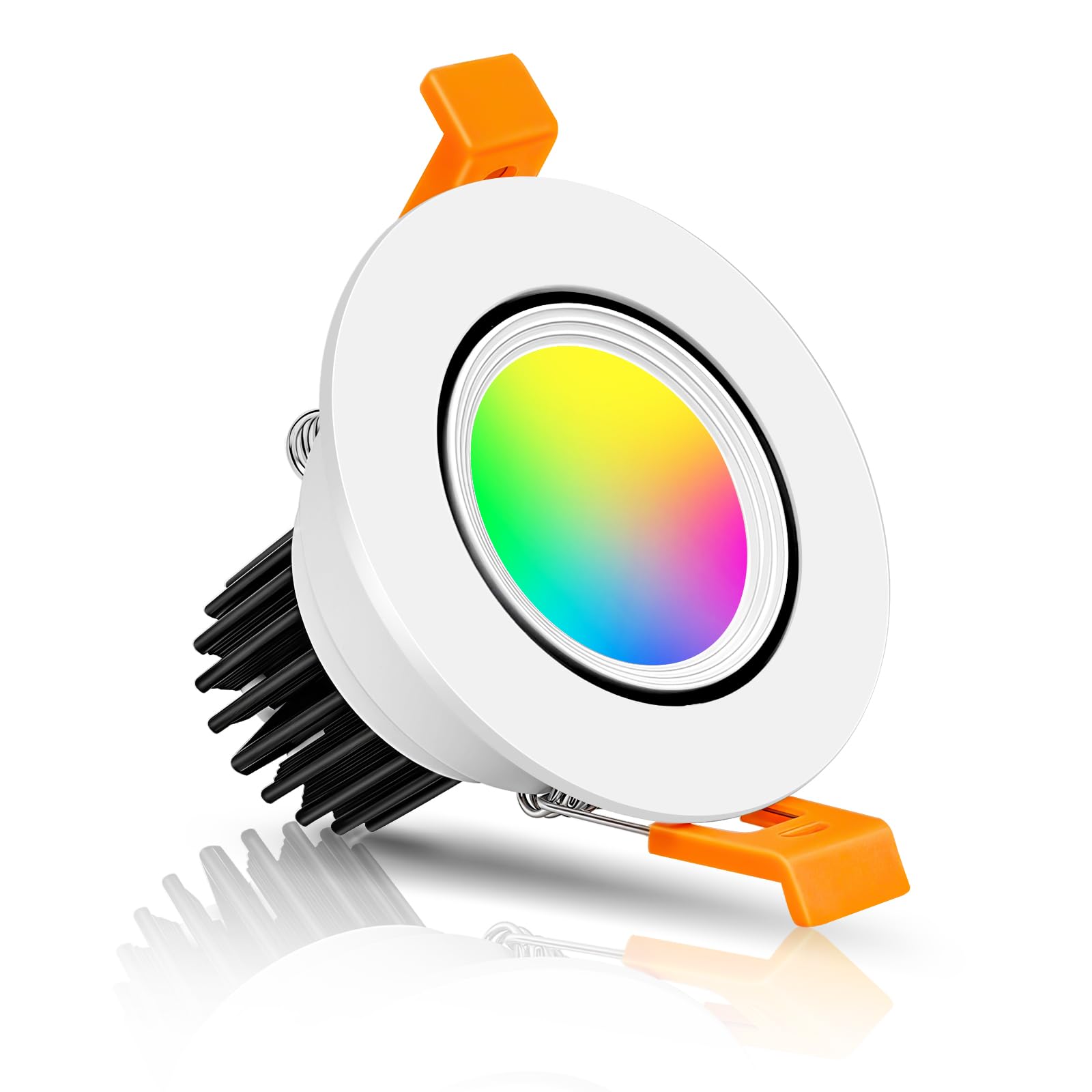 inShareplus Smart Recessed Lighting, WiFi LED Downlight 5W, Dimmable 2700K-5000K, 2 Inch, Multicolor, Model SF-CO