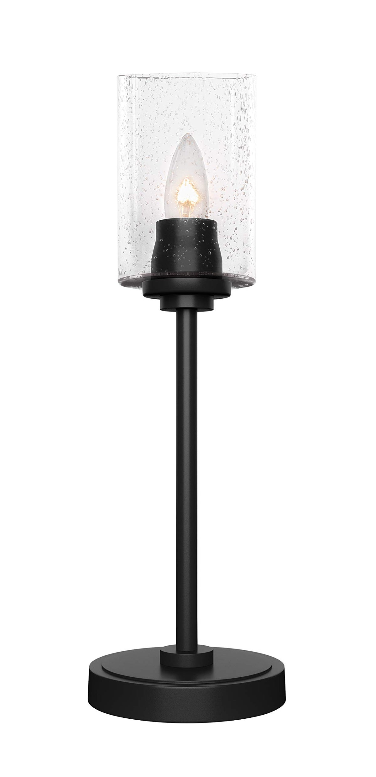 Toltec Lighting Luna 1 Light Table Lamp in Matte Black (53-MB-300)