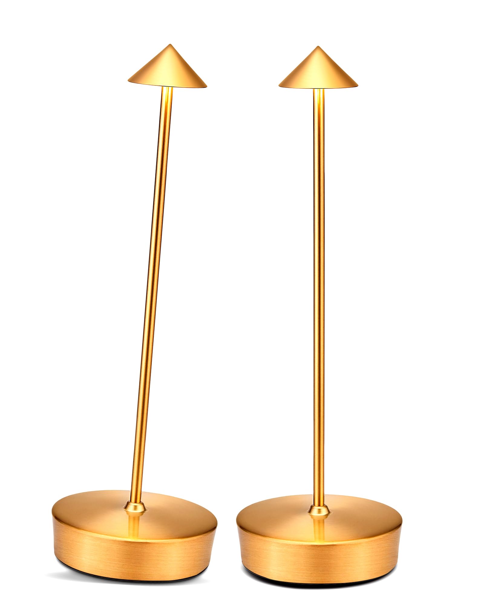 XMINKDZA Cordless LED Table Lamp 2 Pack, Waterproof, 7000mAh Battery, Dimmable, Bronze, Model XDJDSJBBM