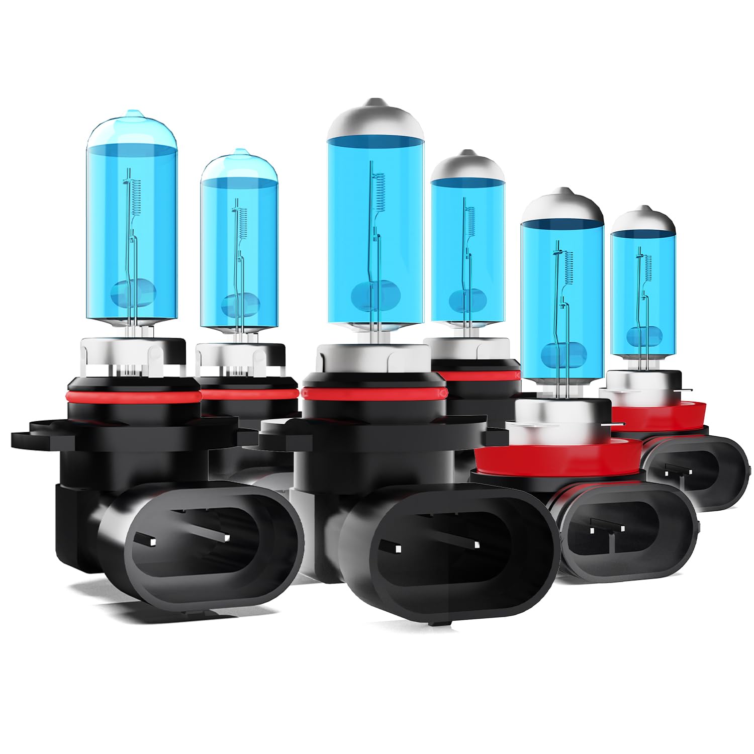 DMEPUGI Compatible With GMC Safari 1995-2005 Halogen Headlight Bulbs,9005 High Beam+ 9006/HB4 Low Beam+ H11/H8/H9 Fog Lights Kit