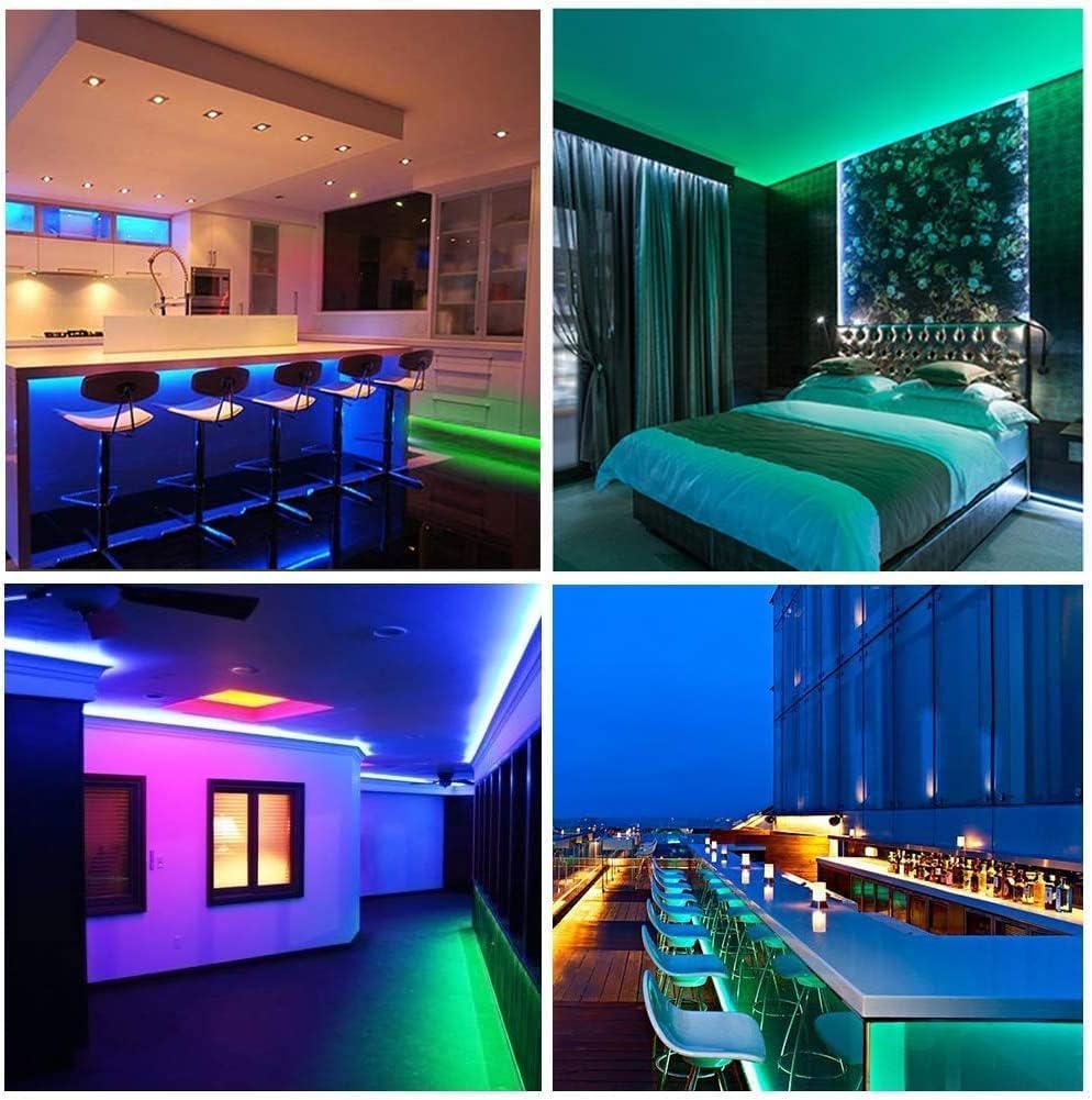 Daybetter Waterproof Led Light Strips 66Ft, Outdoor Led Strip Lights Color Changing 5050 Rgb Led Strip Lights With Remote Contro