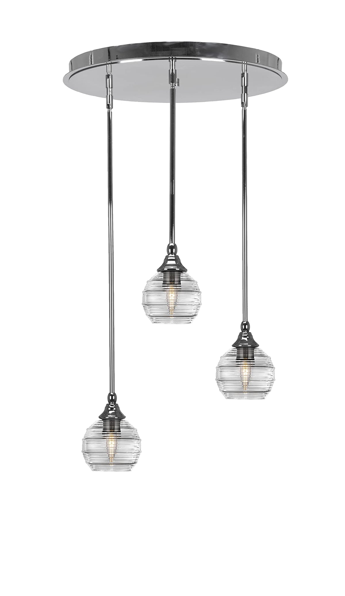Empire 3 Light Cluster Pendalier in Chrome Finish (2183-CH-5110)
