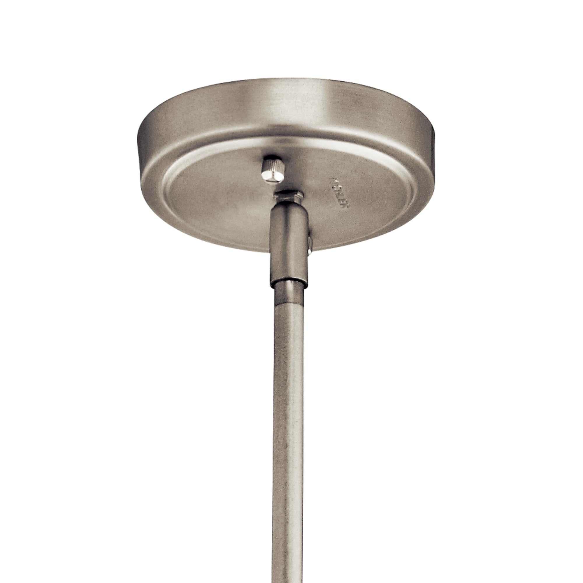 Kichler Everly 19.75 Kitchen Bell Pendant In Brushed Nickel, 1-Light Clear Seeded Glass Pendant Light, (19.75 H X 13.75 W), 4204