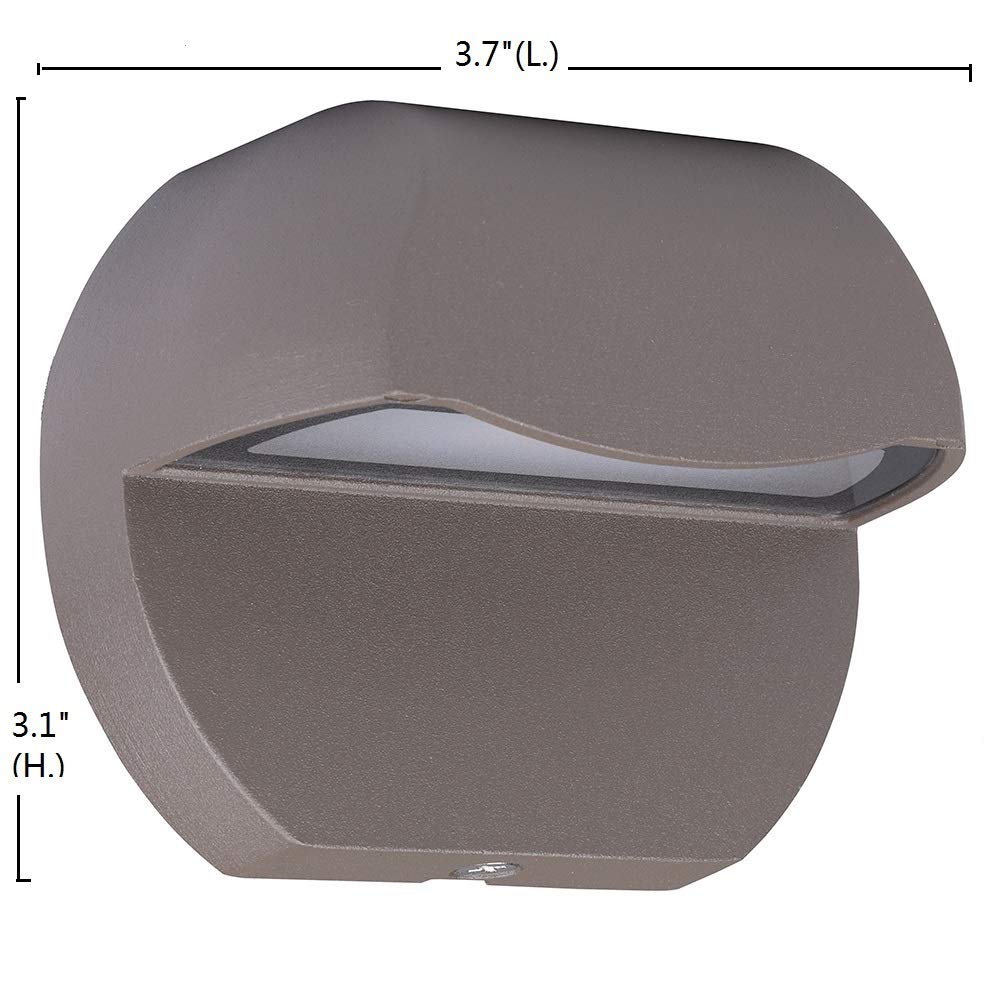 Leelands LED Landscape Lighting, Low Voltage 12V, Cast Aluminum, Warm White, 4-Pack, Textured Bronze Finish, Model 8401-2430-12