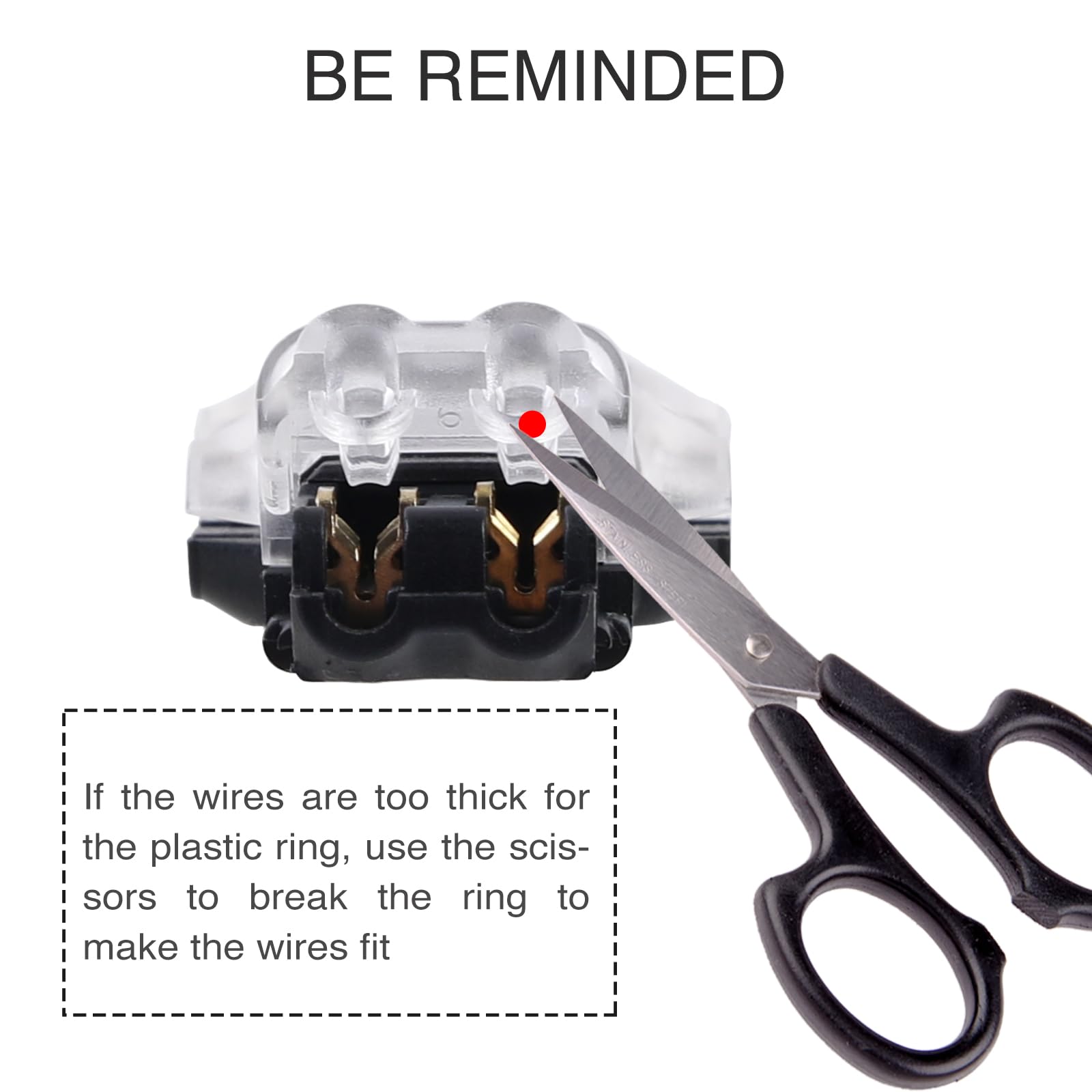 Brightfour T Tap Wire Connectors For 14-18 Awg Wires, No Wire Stripping 3 Way 2 Pin Wire Connectors, Solderless Wire Splice Conn