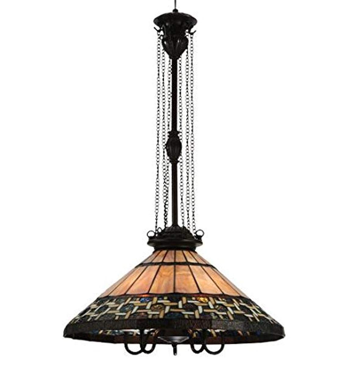 Meyda Tiffany 20&quot; Mahogany Bronze Metal Lighting Fixture