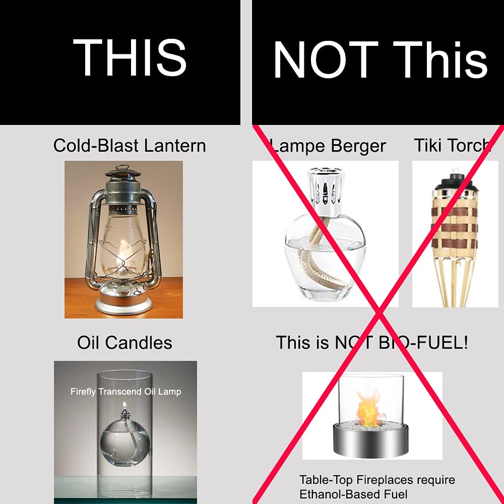 Firefly Kosher Clean Fuel Lamp Oil - Smokeless, Virtually Odorless, And Non-Toxic - Long-Lasting Burn Time For Indoor & Outdoor Lamps - 32 Ounces - Made In Usa