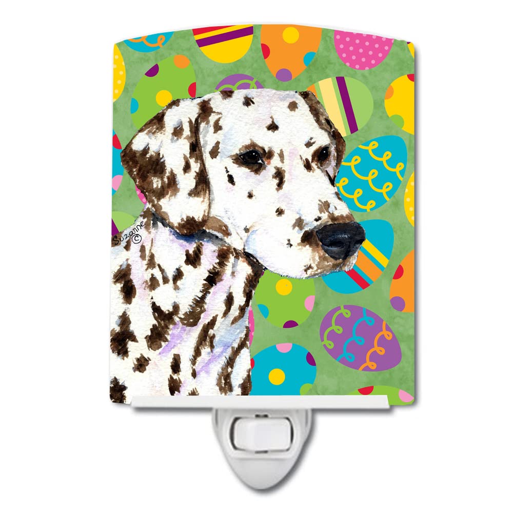 Carolines Treasures Ceramic Night Light, Dalmatian Design, UL-Certified, 6x4x3in, Multicolor, Model SS4814CNL