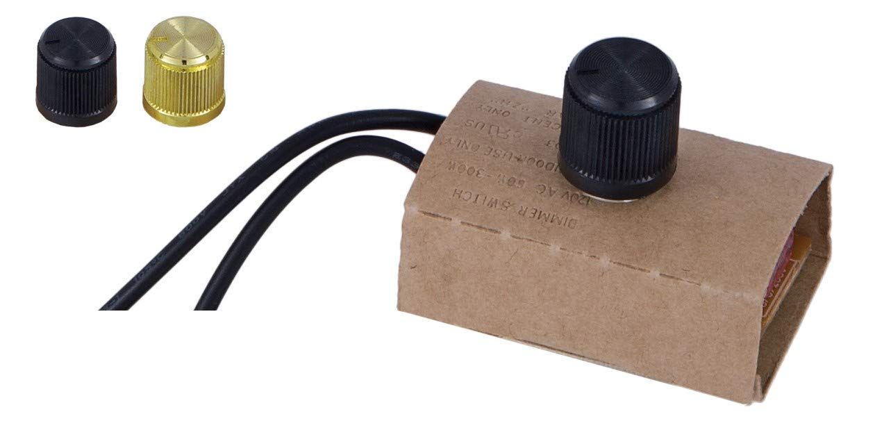 B&P Lamp® Table Lamp with Inline Dimmer Switch, Gold, Model 48470, Paper Material