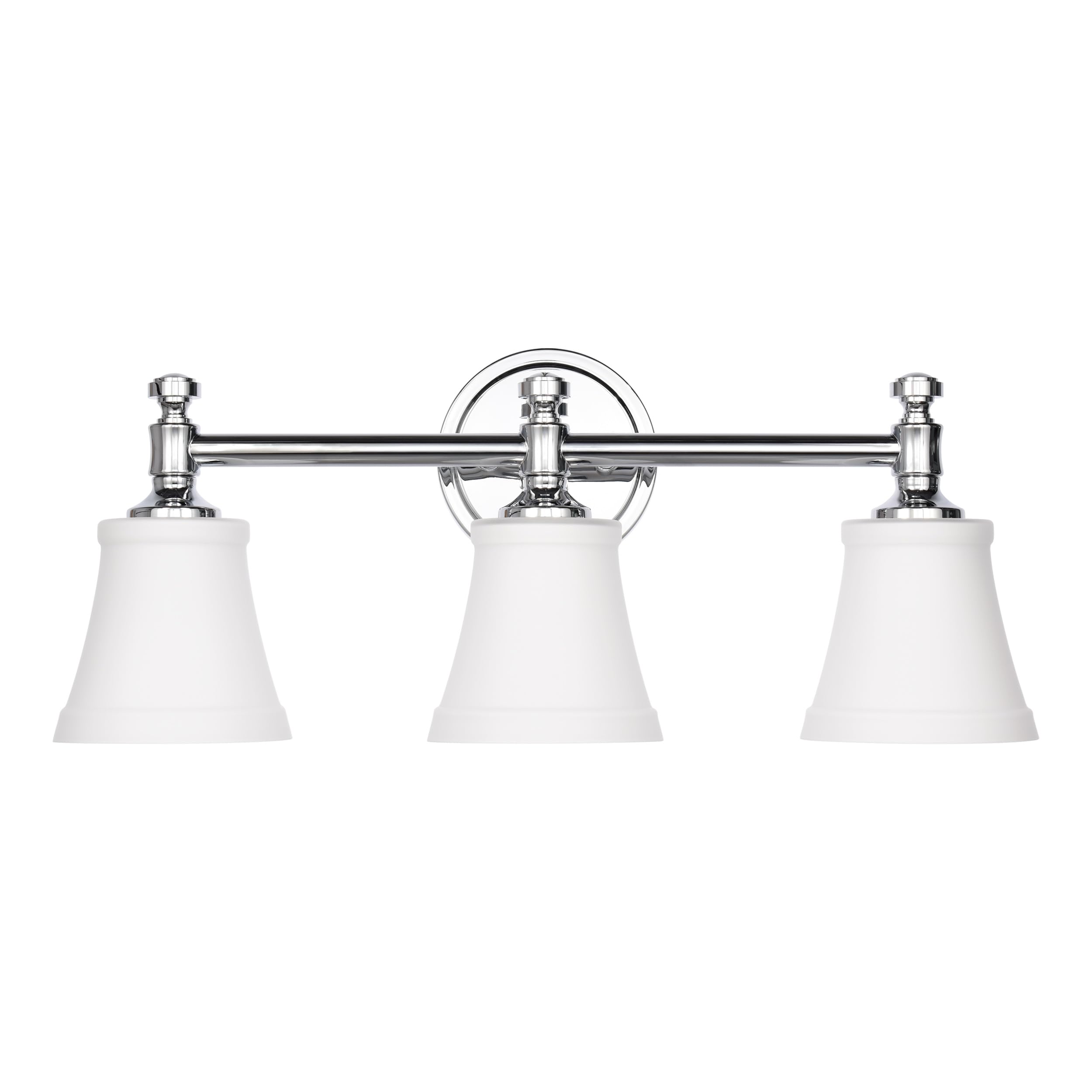 Hanaloa Bathroom Vanity Light Fixtures, Traditional Chrome 3 Lights Wall Sconce Lighting With Opal Glass Shade, Porch Wall Mount Light Fixture For Bathroom, Mirror Cabinets Hallway Stairs