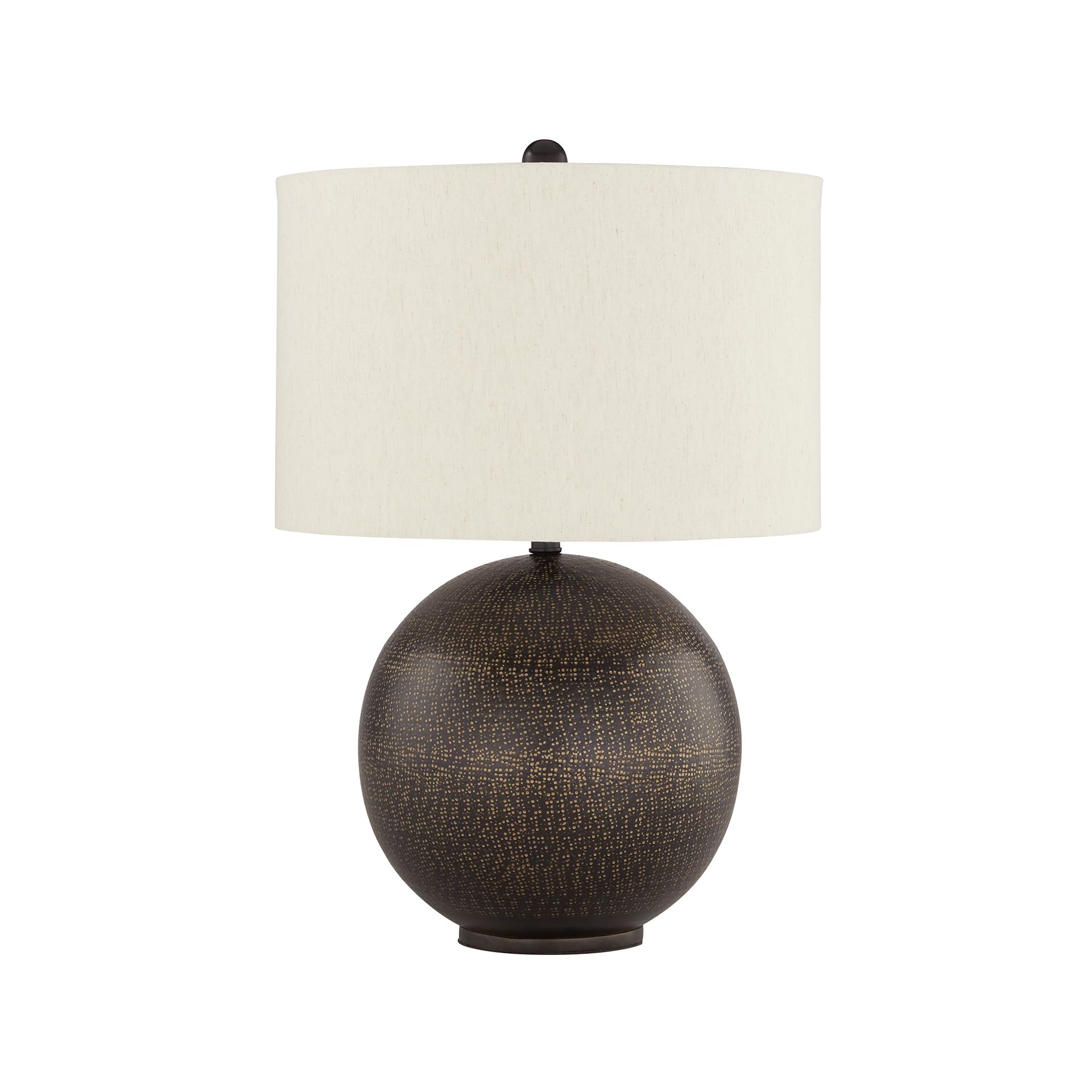 Signature Design by Ashley Hambell Industrial Metal Table Lamp with 3-Way Switch, Black & Metallic