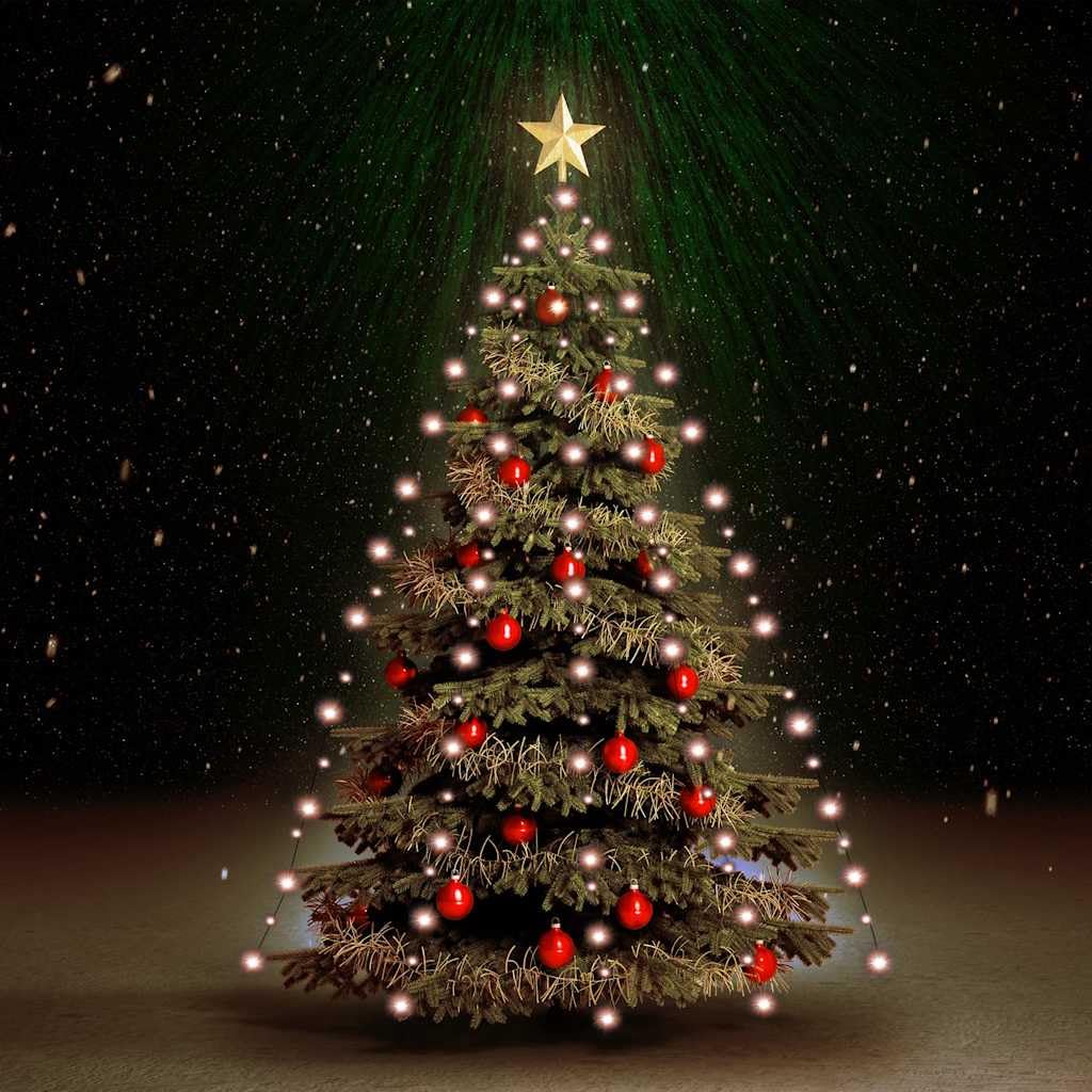 vidaXL Tree Light, 210 LEDs, Remote Control, Indoor/Outdoor Use, Holiday Decoration, Model 50700, PVC Material