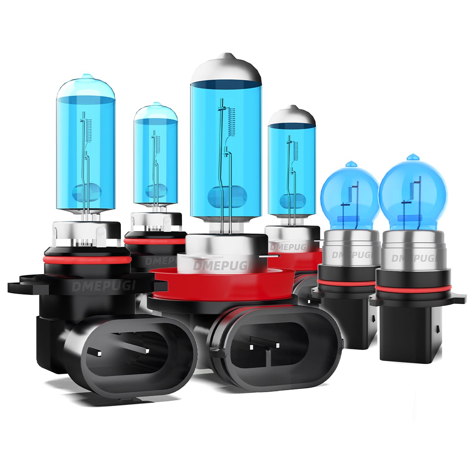 DMEPUGI Light Bulbs Compatible With GMC Yukon XL 2015-2019 Lights Headlight Bulbs, 9005/HB3/H10 High Beam + H11/H8/H9 Low Beams 