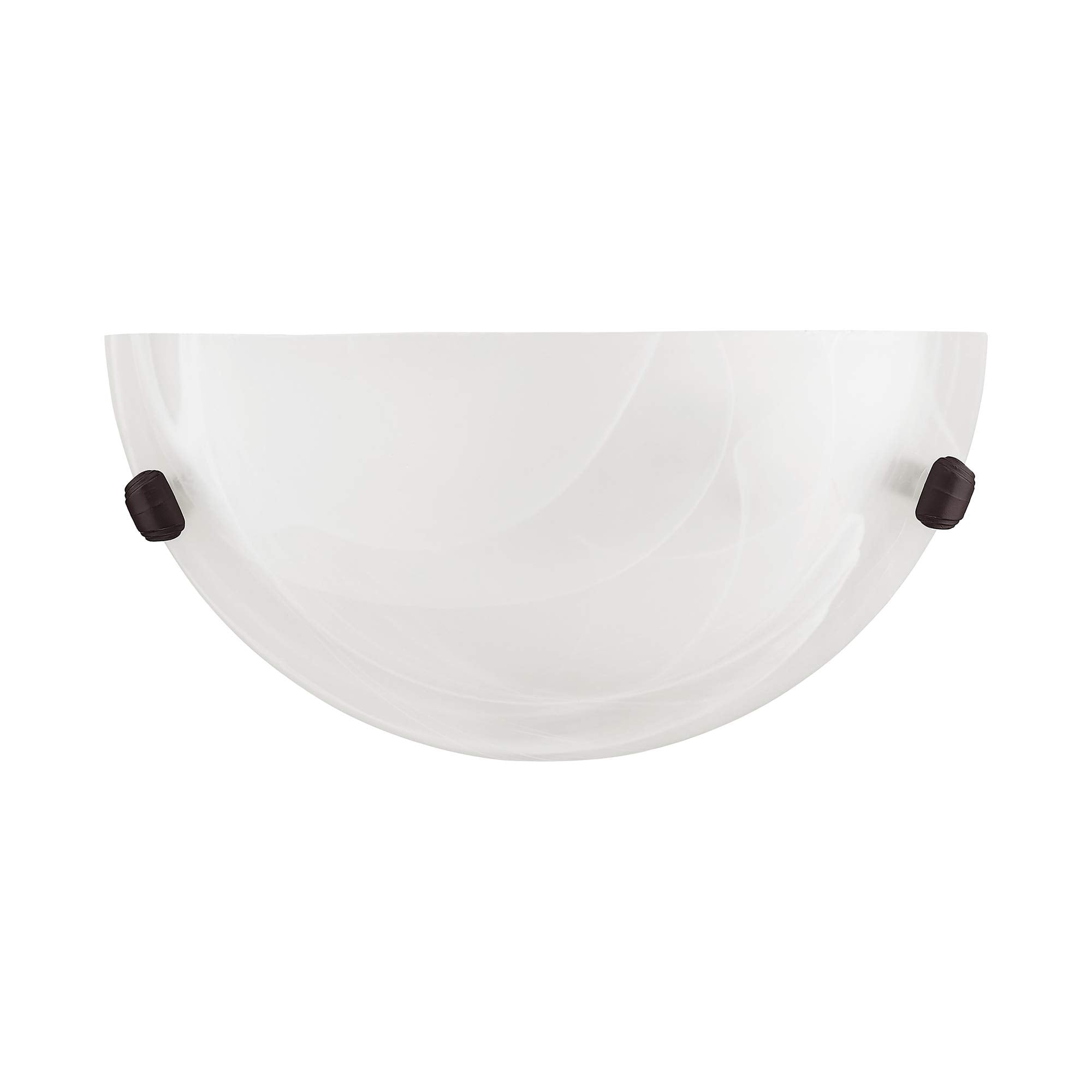 Livex Lighting 4271-07 Oasis 1-Light Wall Sconce, Alloy Steel, 12inW x 6inH, Bronze Finish, White Color